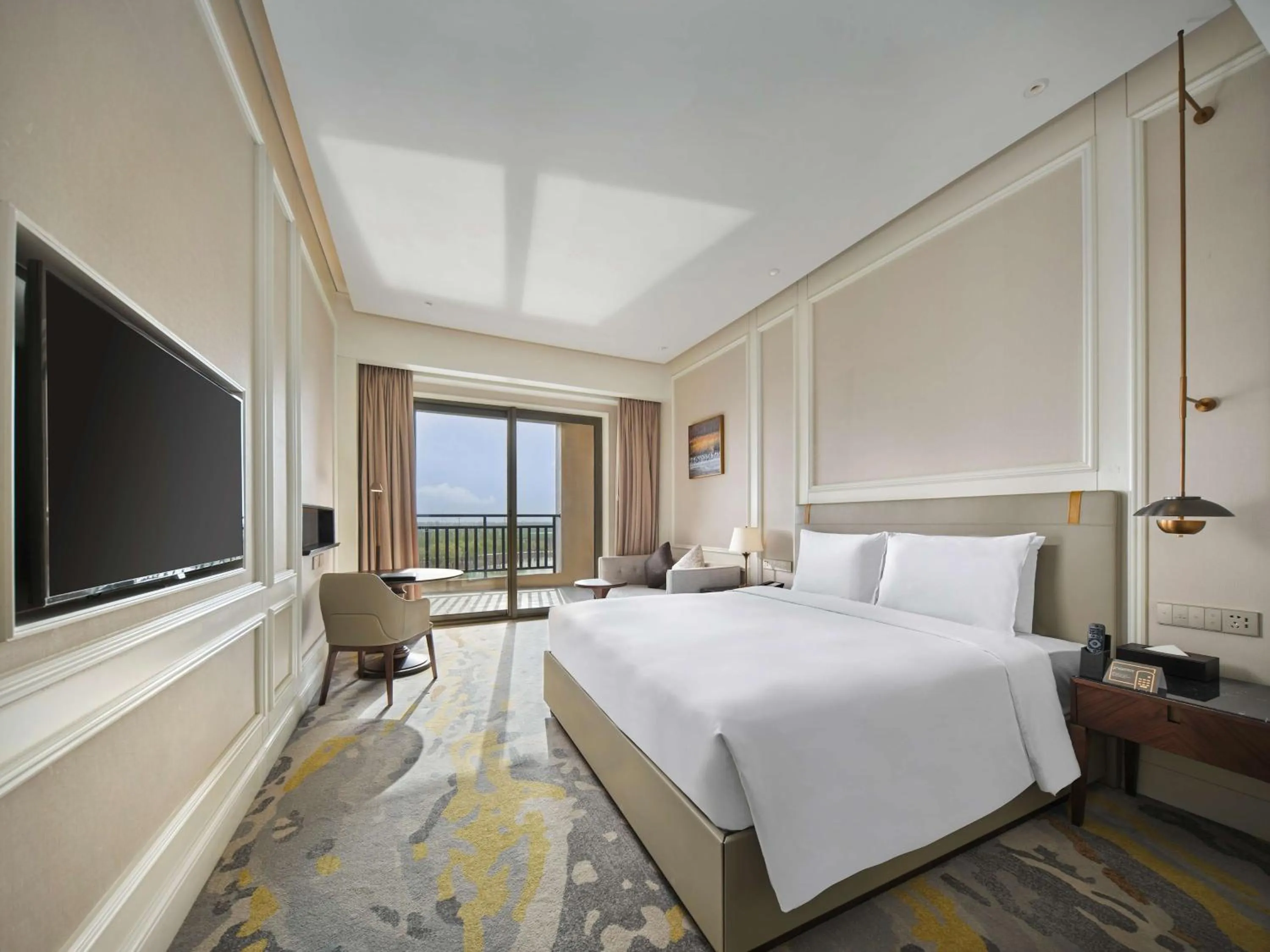 Bedroom, Bed in Hollick Hotel Wen'An, Tapestry Collection By Hilton