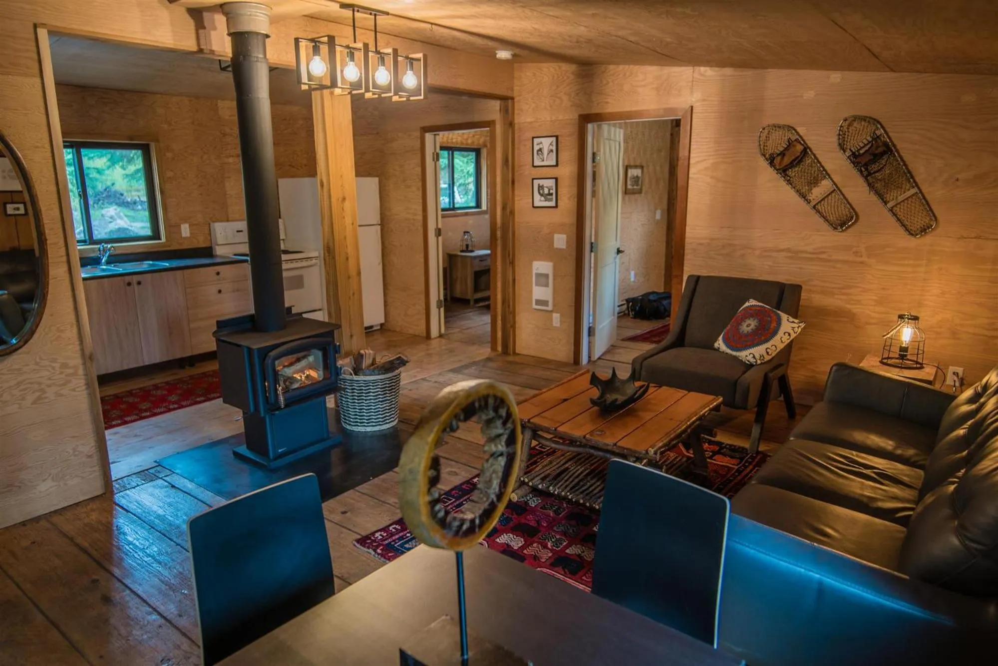 Seating area in Chute Lake Lodge
