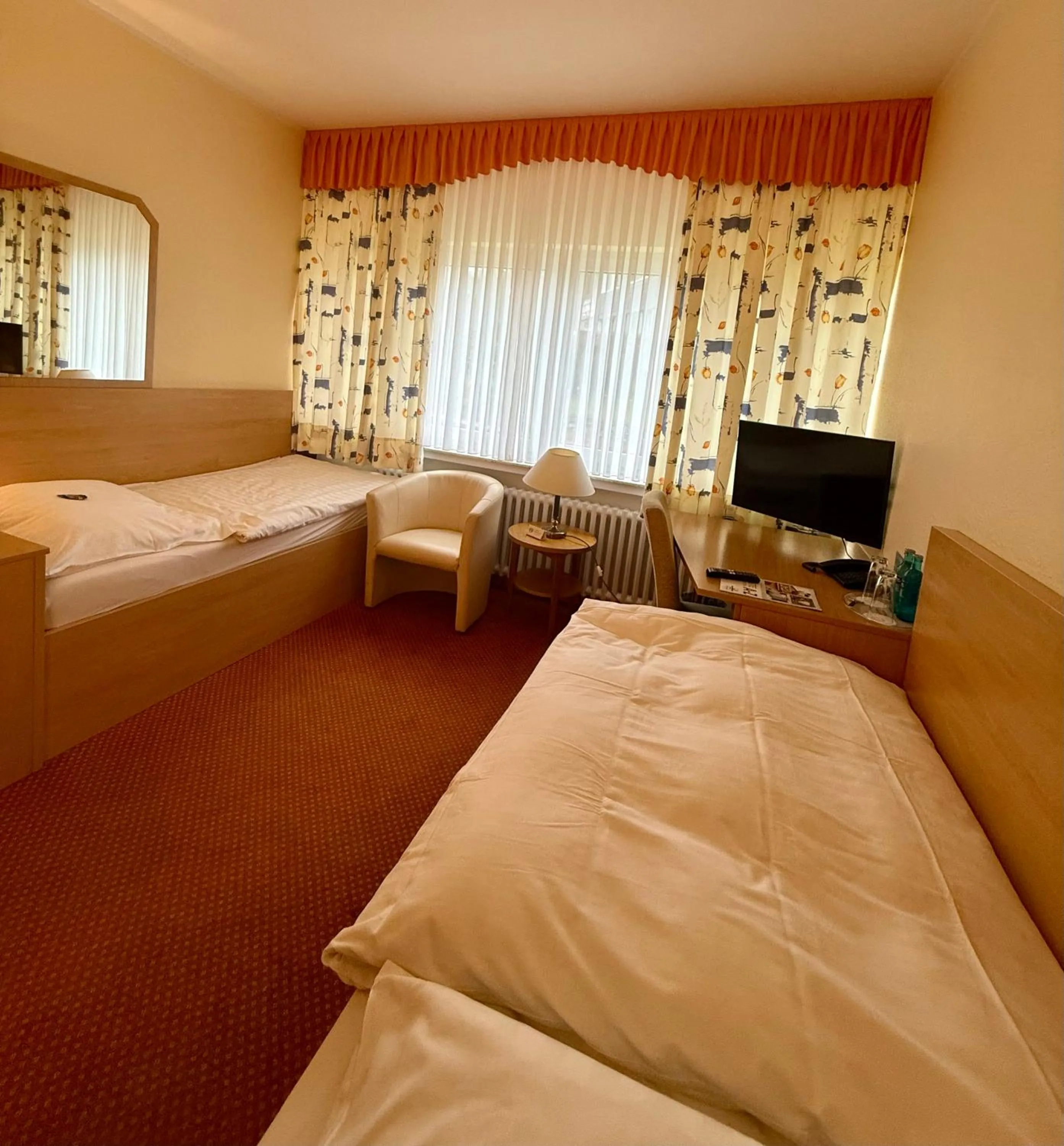 Photo of the whole room, Bed in Hotel Restaurant Lüdenbach