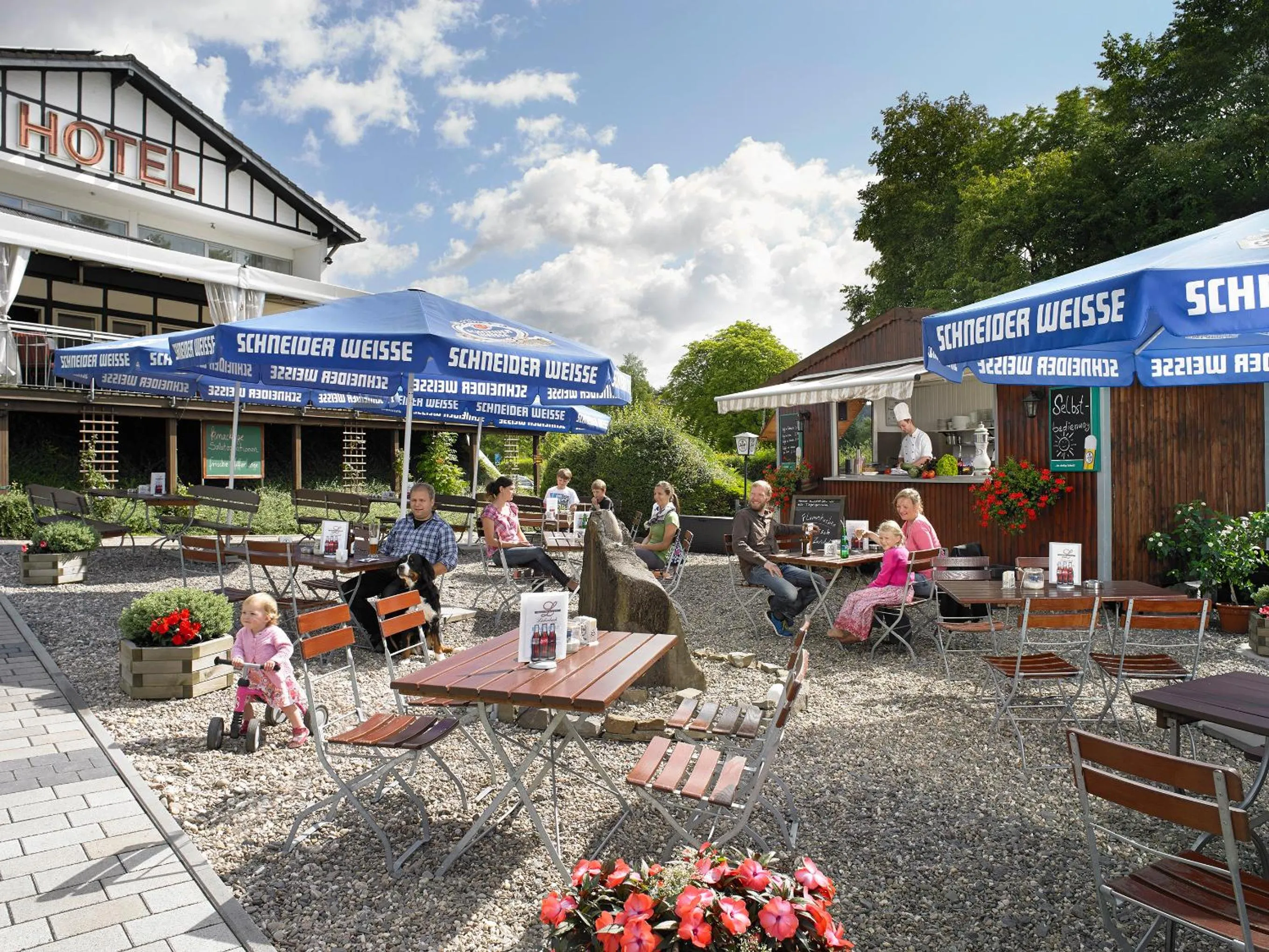 Garden in Hotel Restaurant Lüdenbach