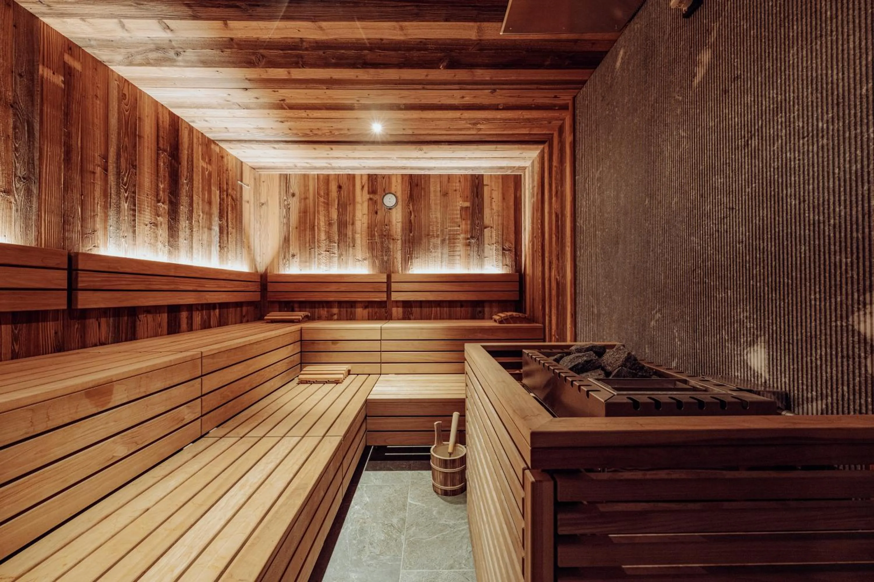 Sauna in Tradition Julen Hotel