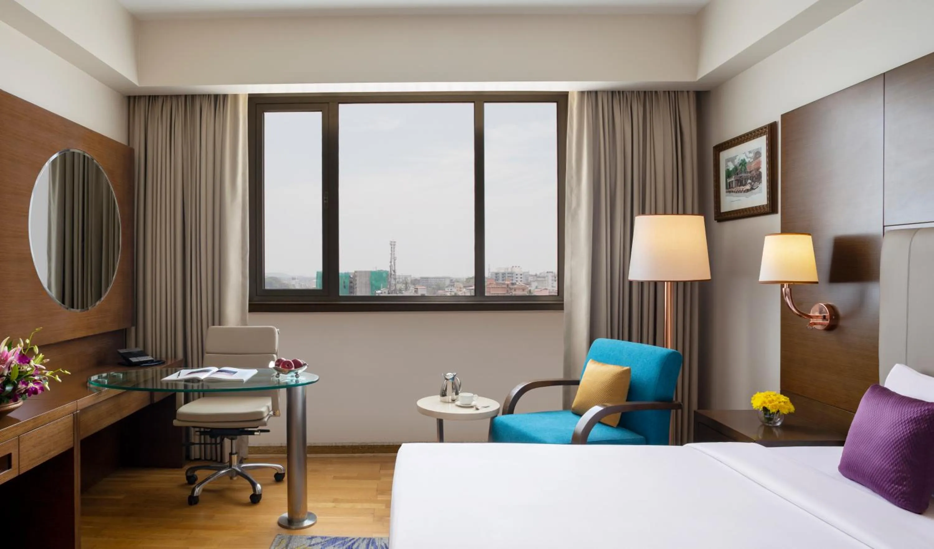 Bed in Vivanta Thiruvananthapuram