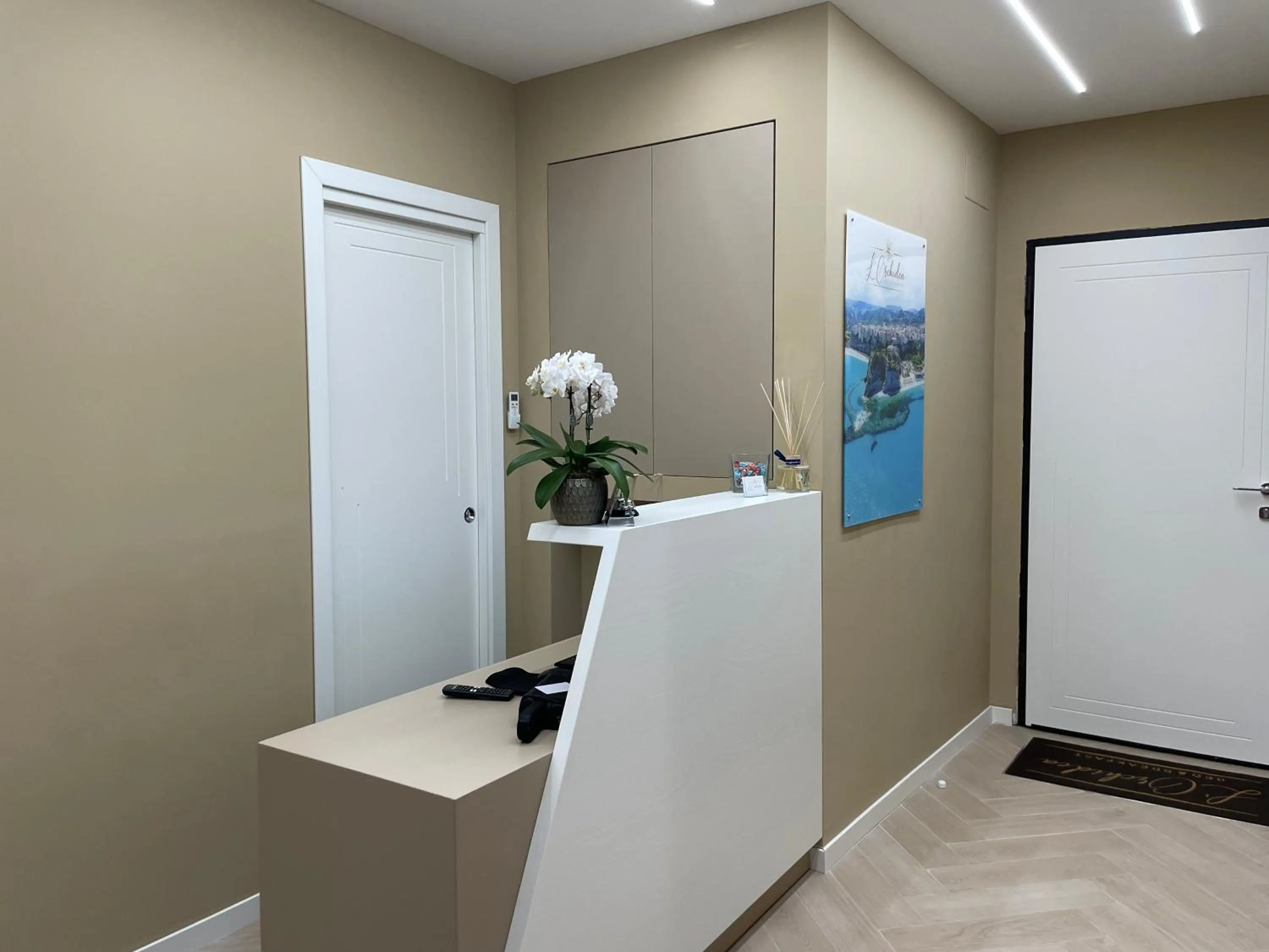 Lobby or reception in B&B L'Orchidea