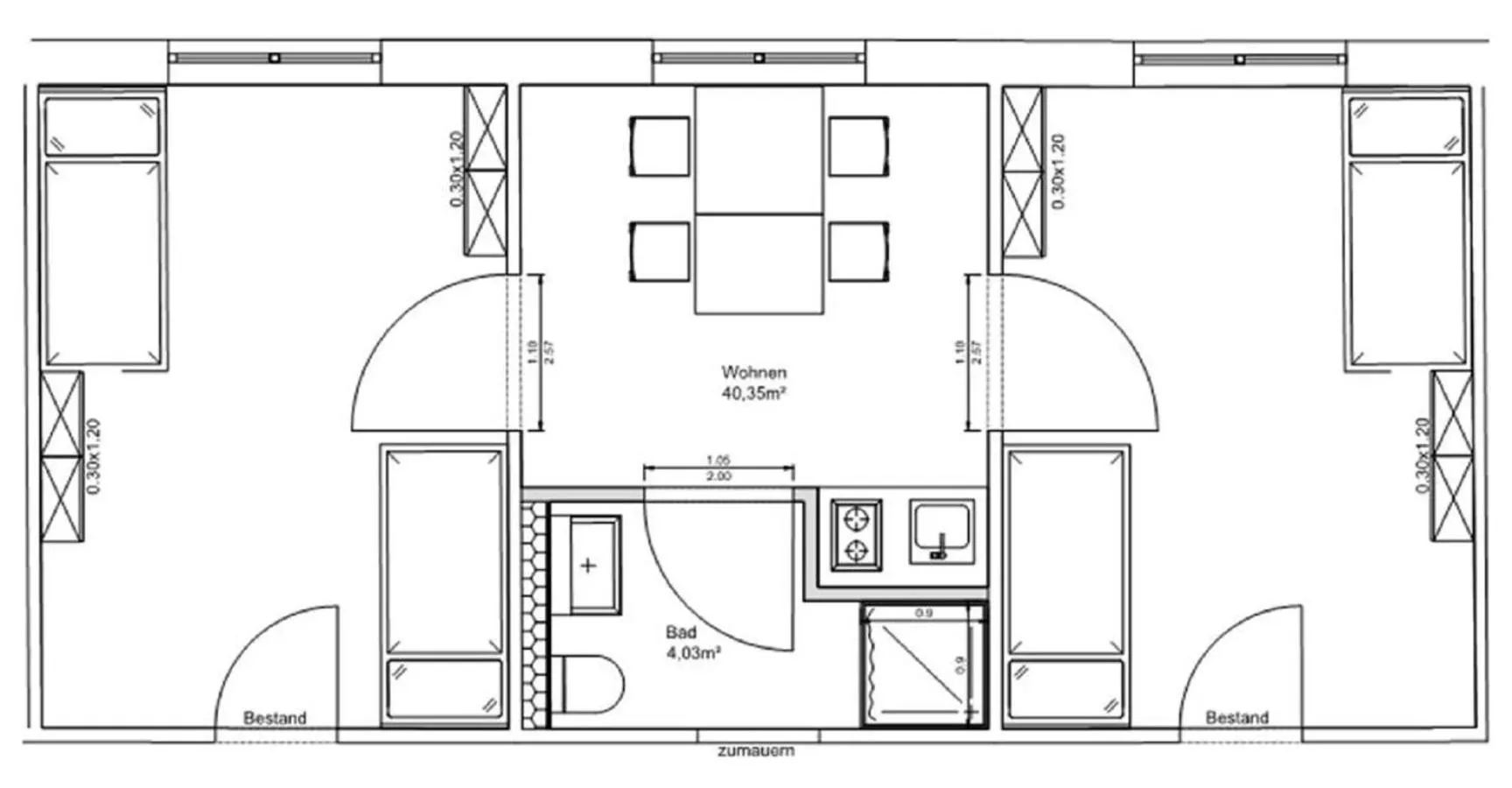 Floor plan in SITE.INN Wien
