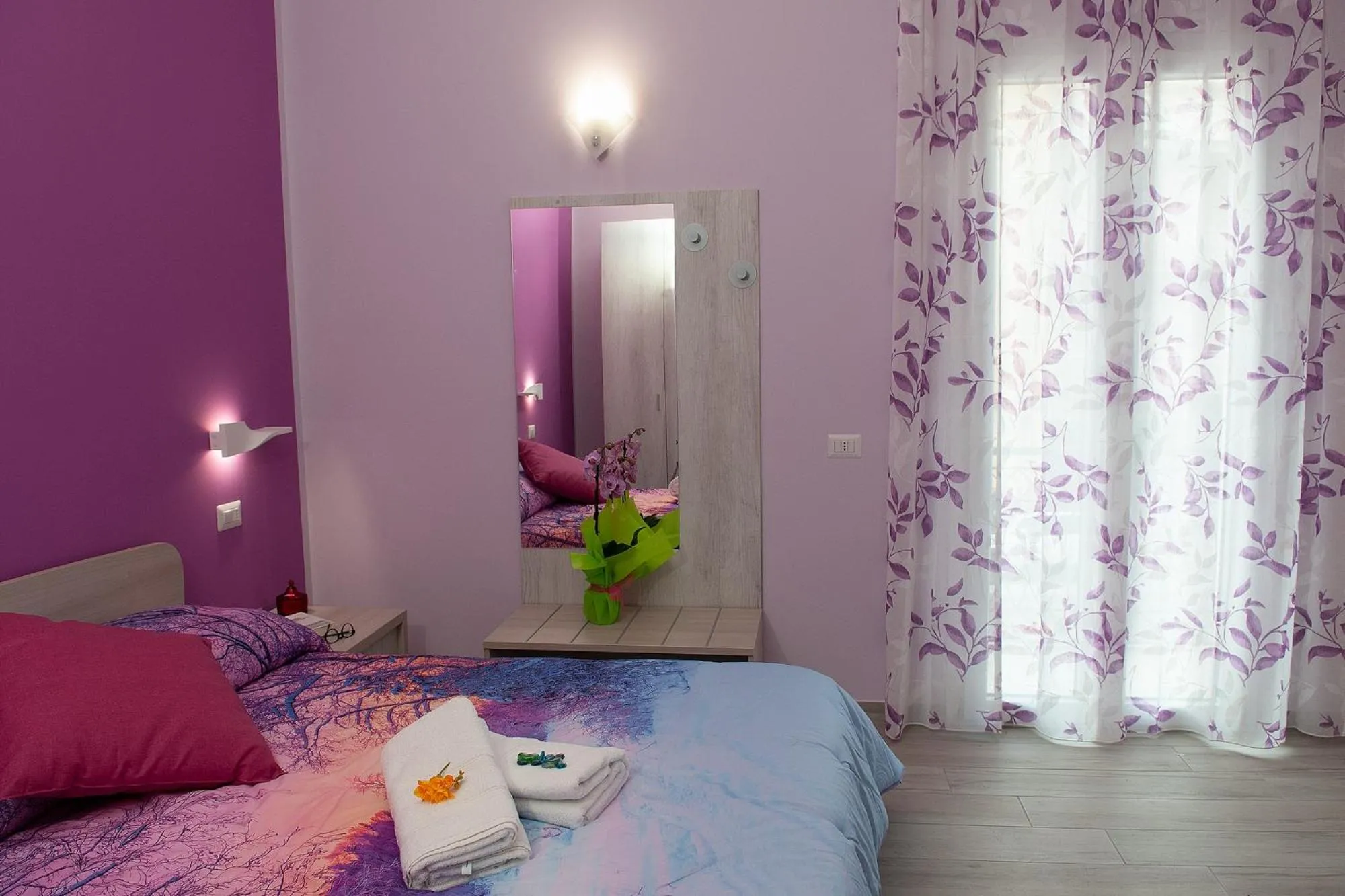 Bedroom, Bed in B&B Rainbow