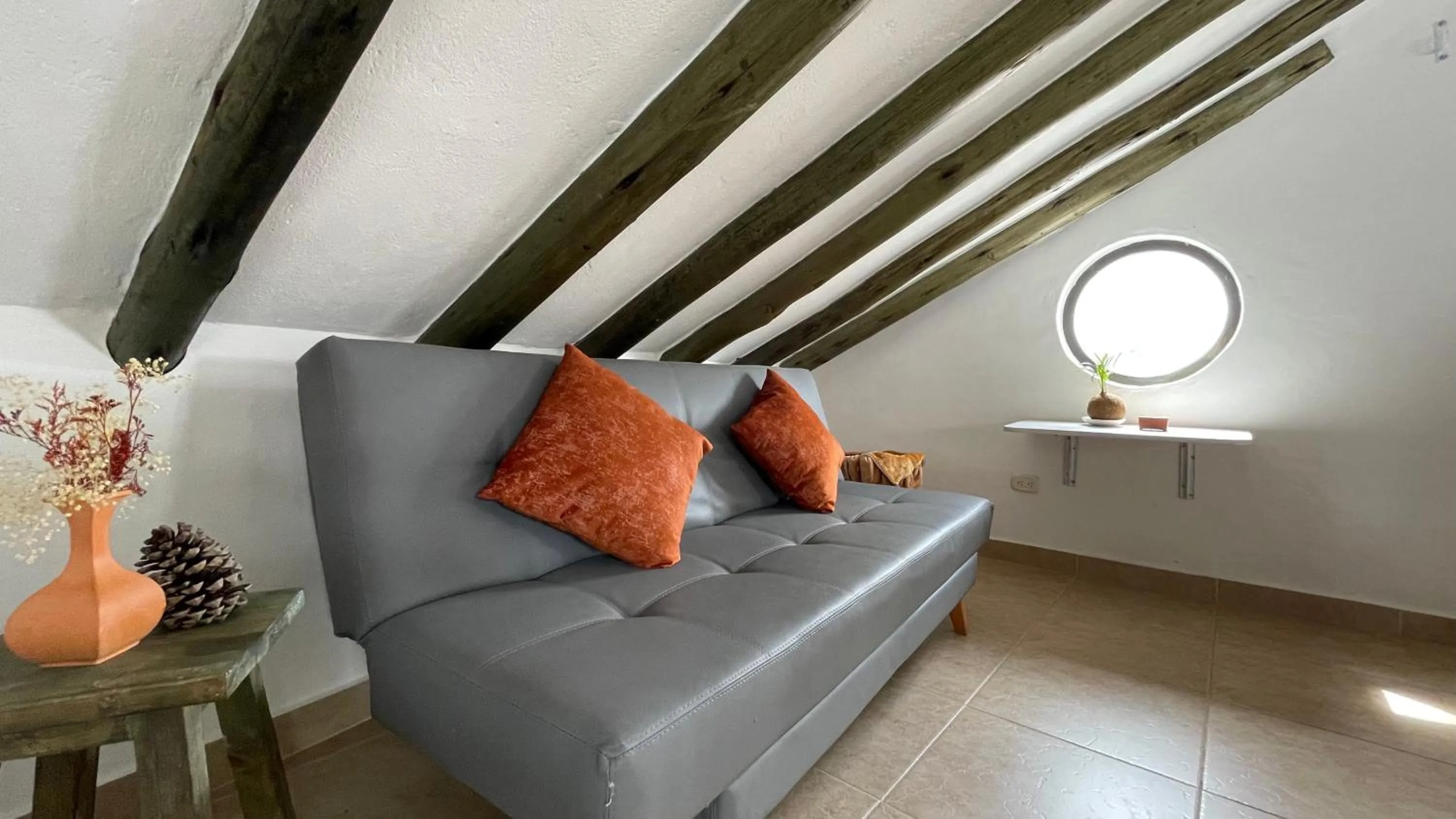 Seating area in Hotel Verona Villa de Leyva