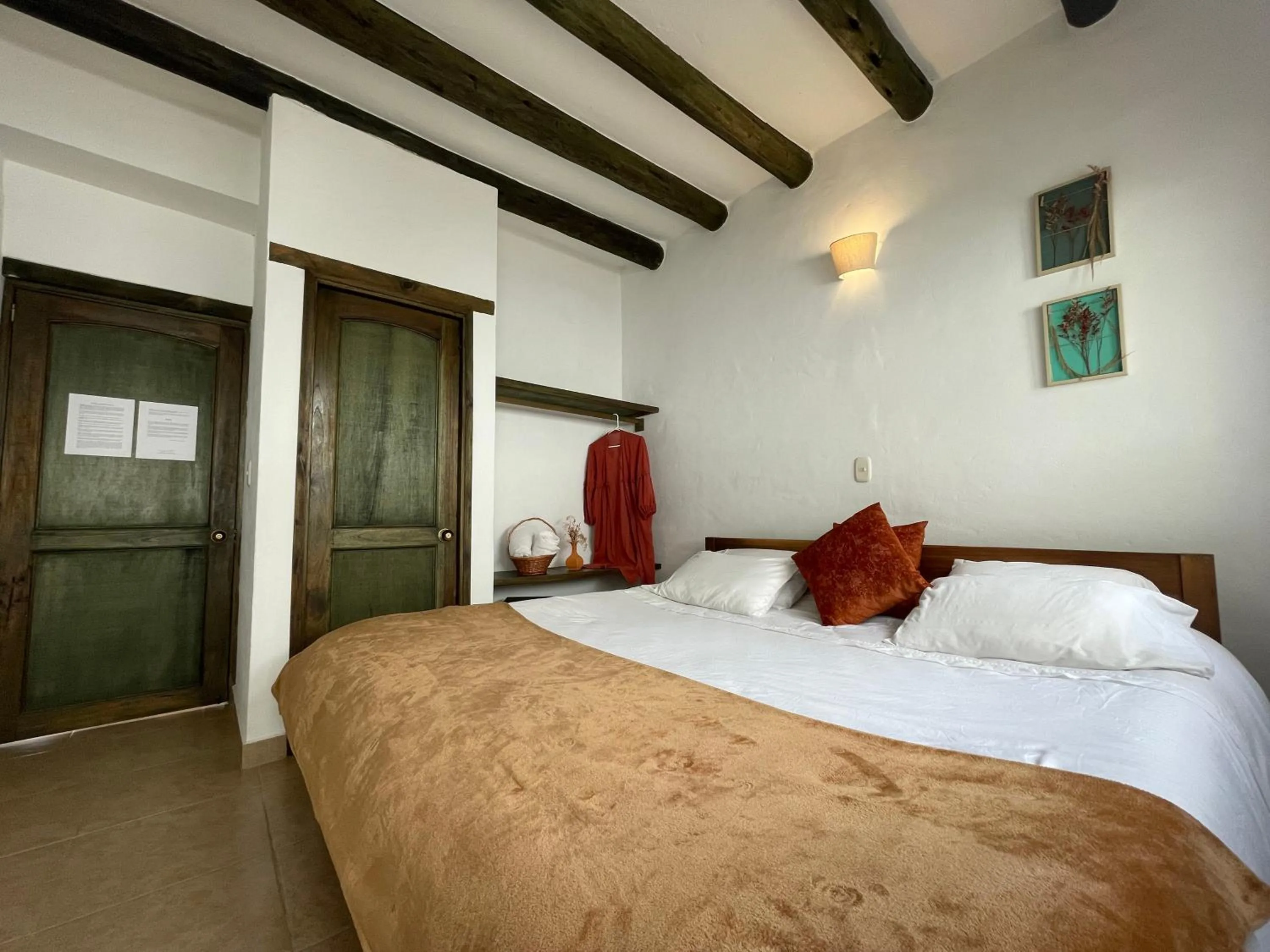 Bedroom, Bed in Hotel Verona Villa de Leyva