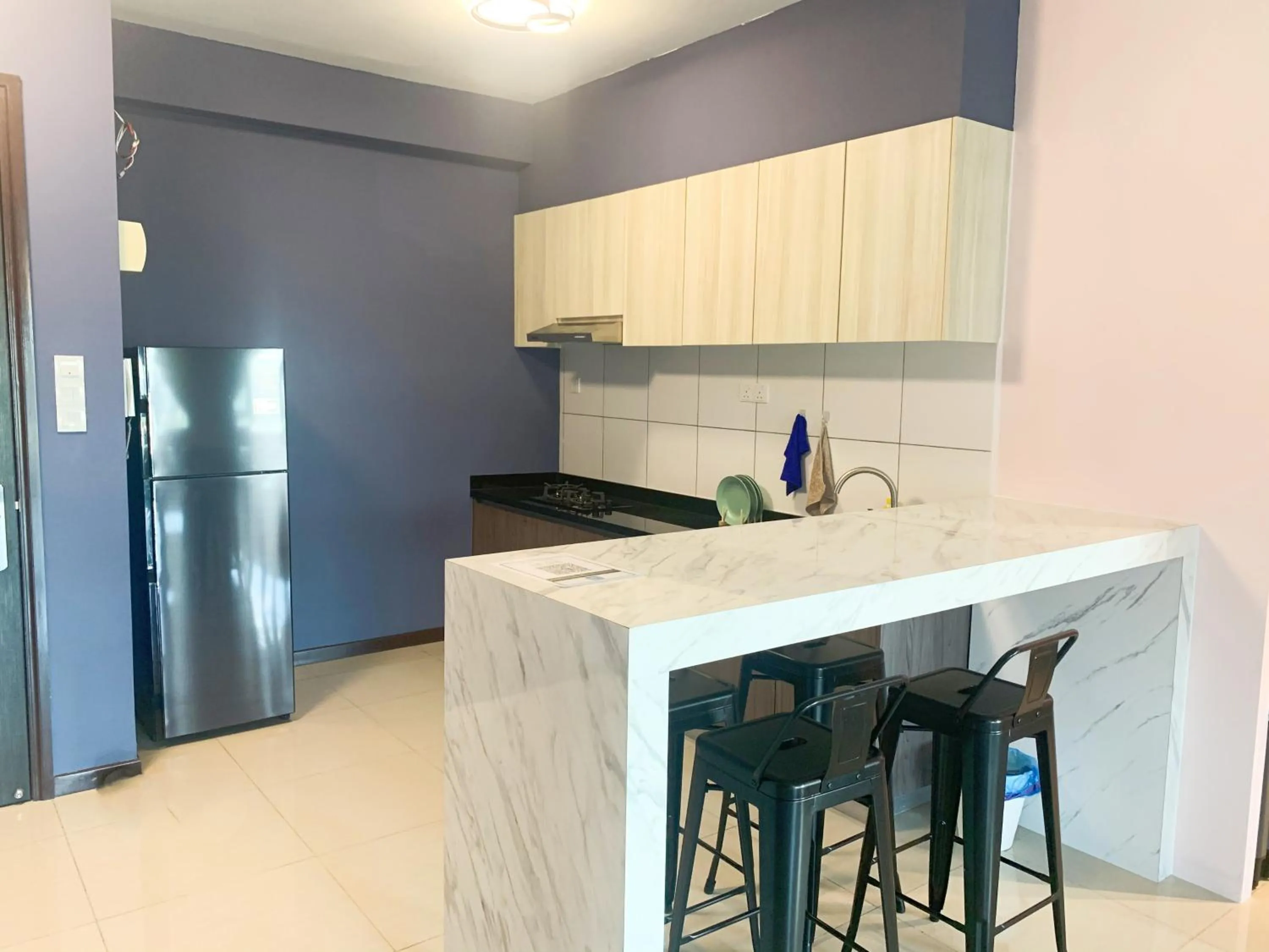 Kitchen or kitchenette in Vesta Homes, Molek Regency with Golf View, Johor Bahru, Mid valley