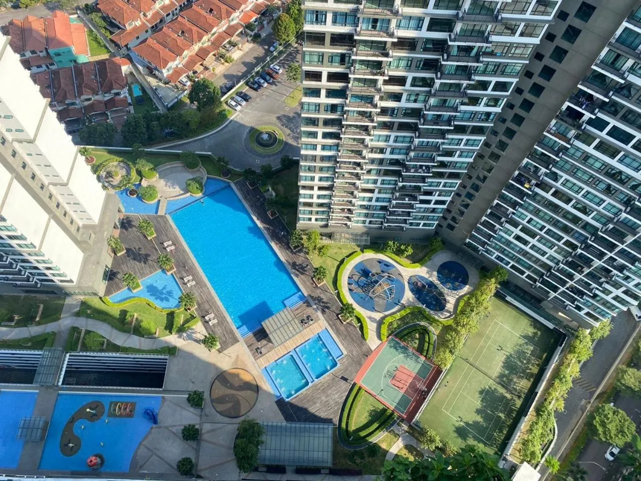 Pool view in Vesta Homes, Molek Regency with Golf View, Johor Bahru, Mid valley