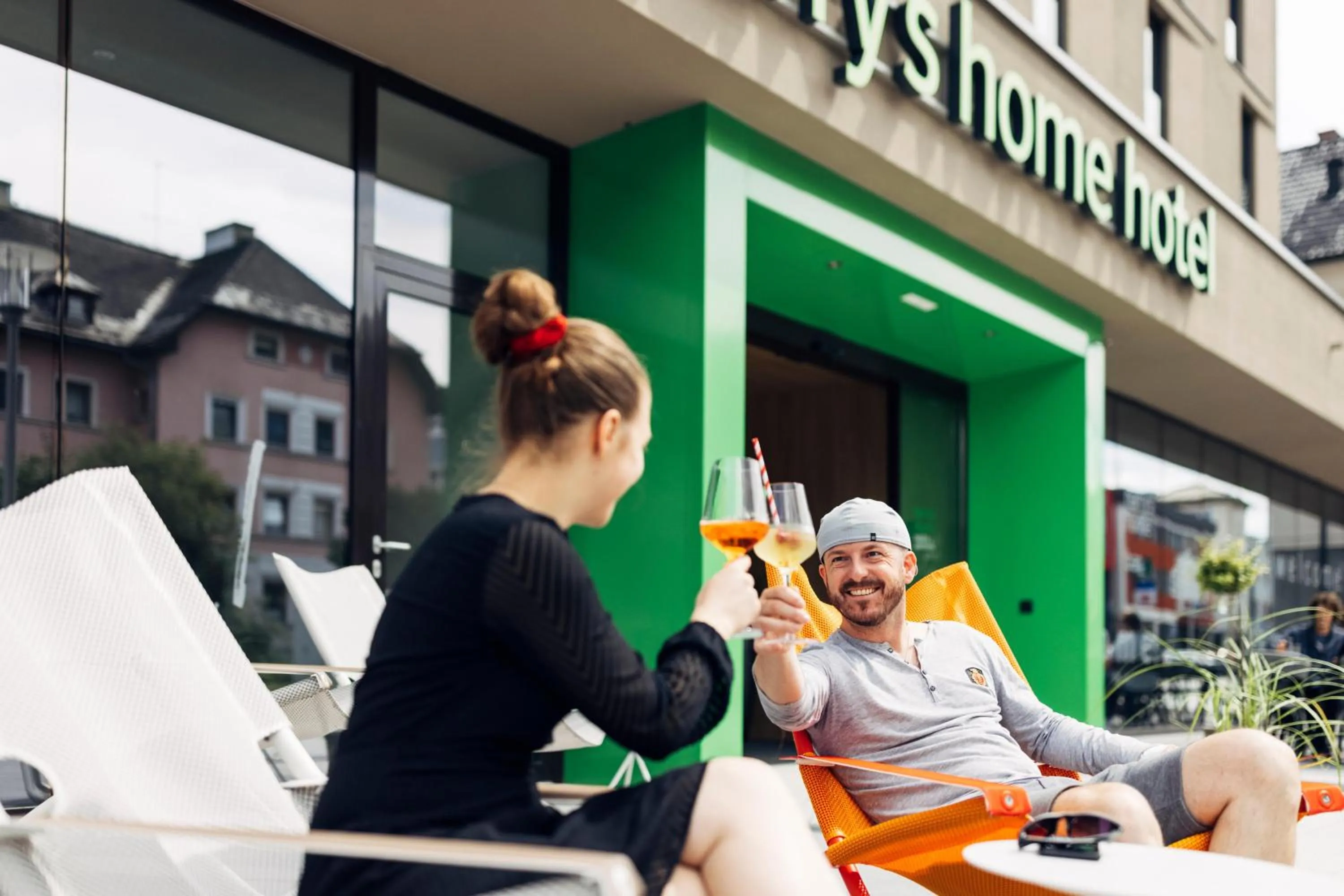 Balcony/Terrace in harry's home Bischofshofen hotel & apartments