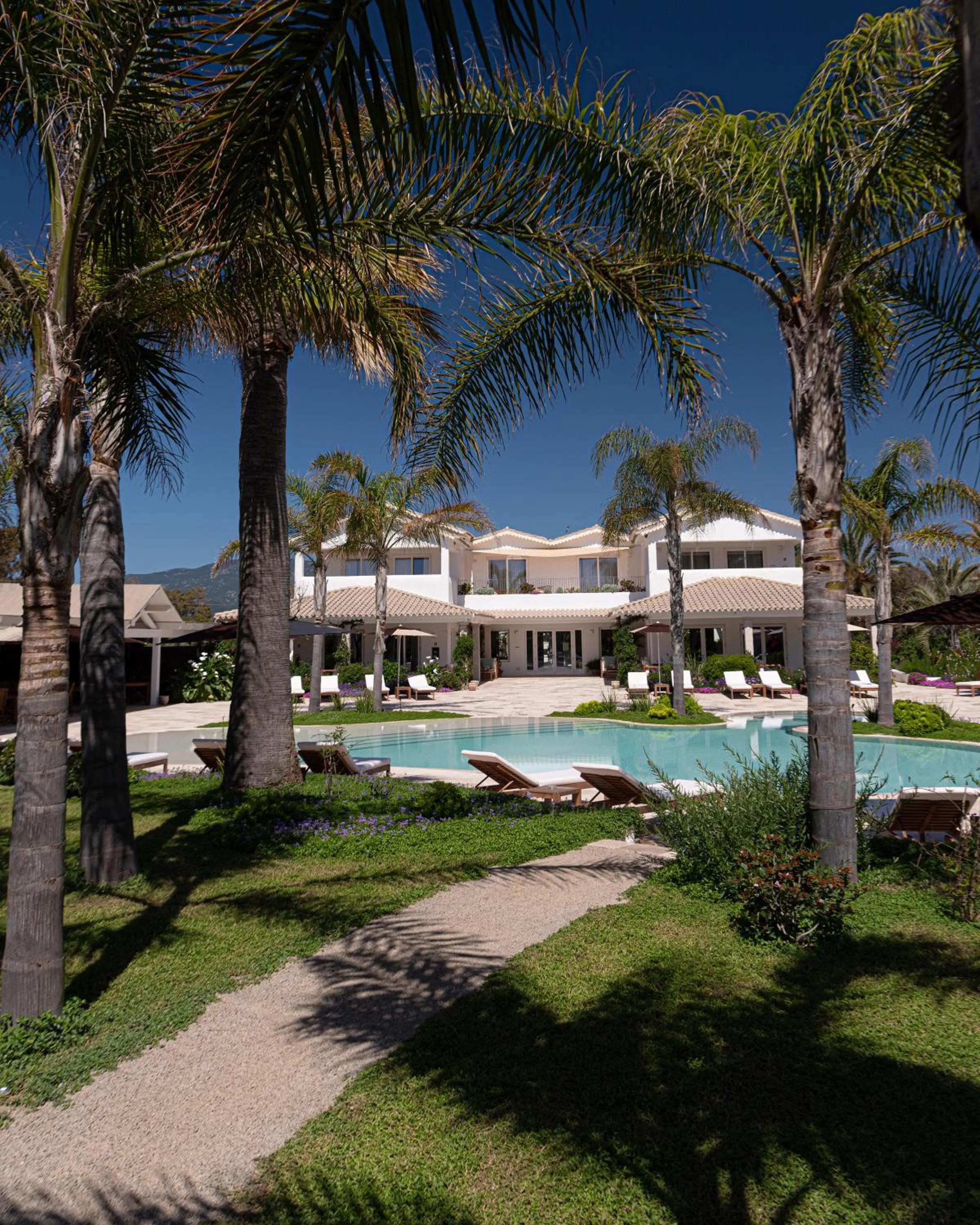 Pool view in Sant Efis Hotel