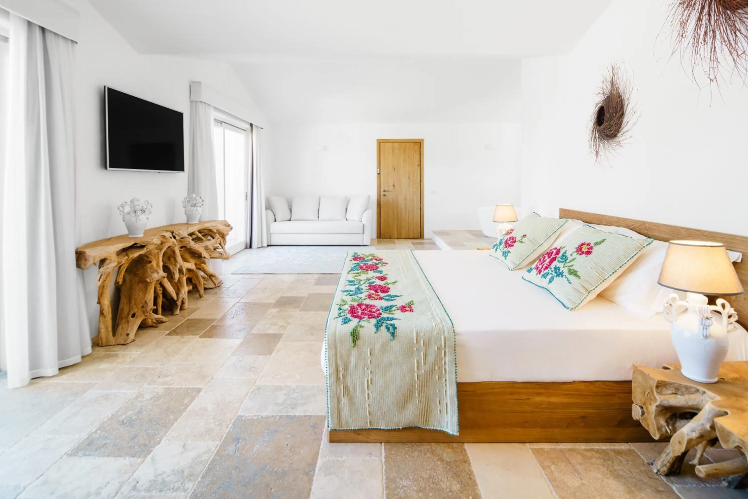 Bedroom, Bed in Sant Efis Hotel