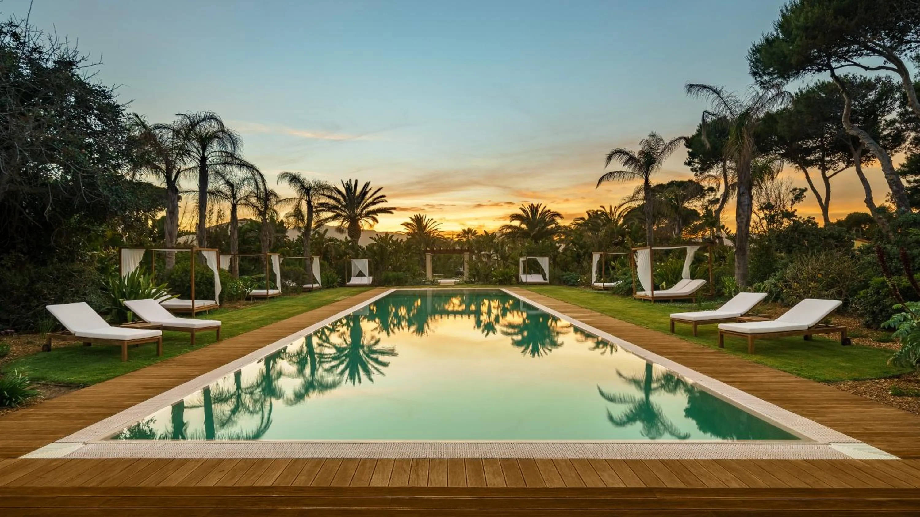 Pool view in Sant Efis Hotel
