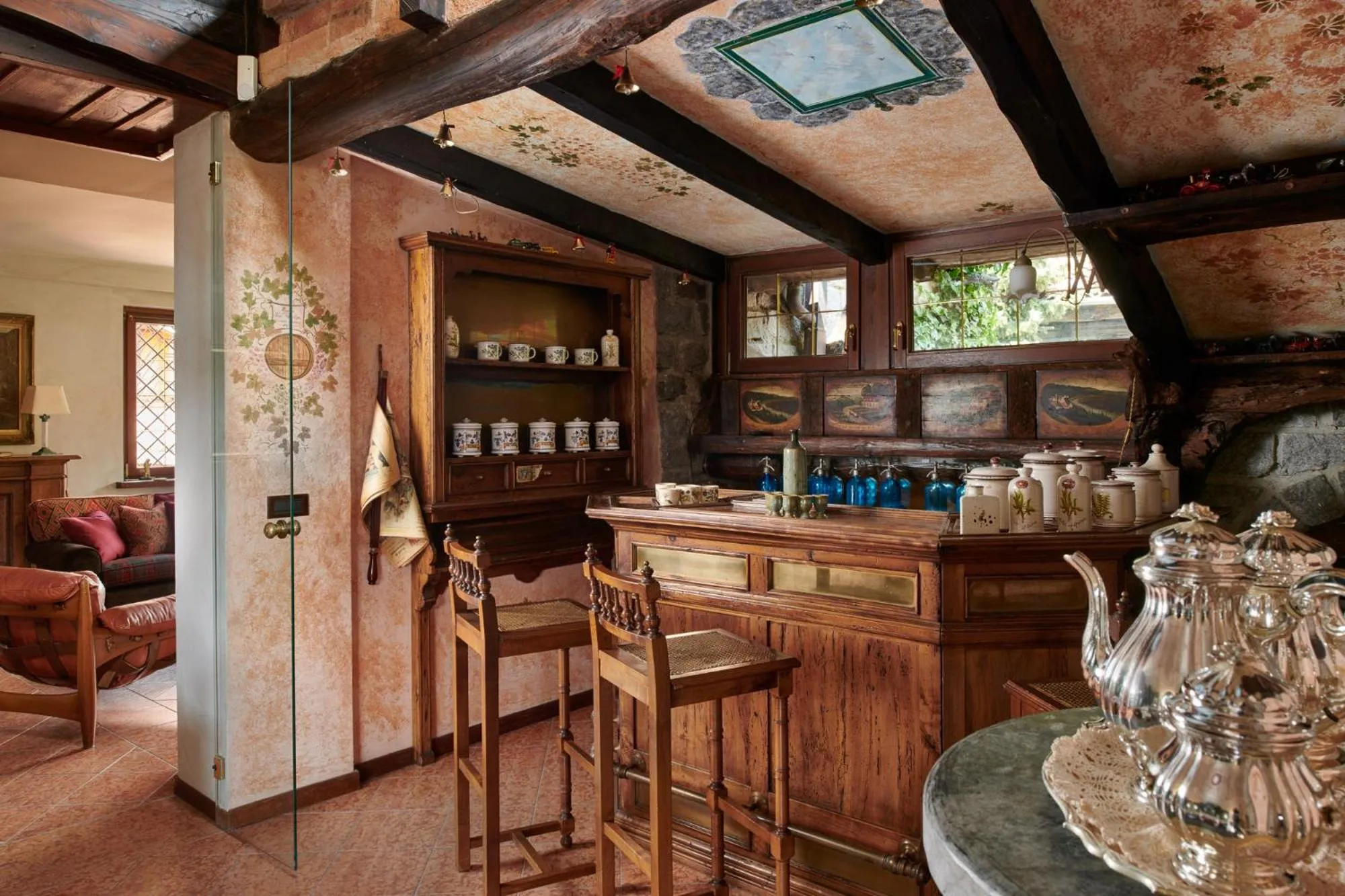 Lounge or bar in Country House La Bursch