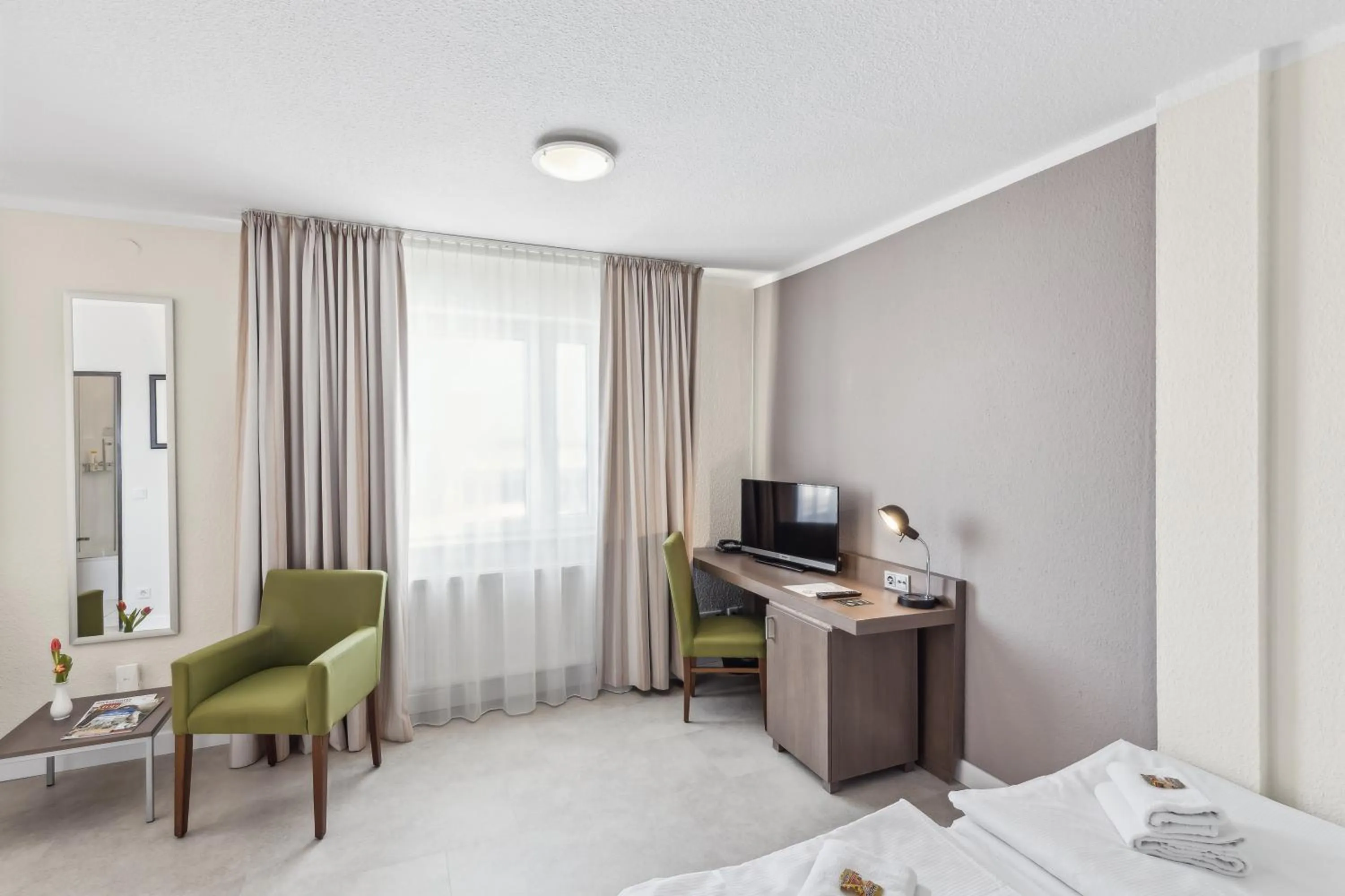 Bed in Cityhotel Amadeus