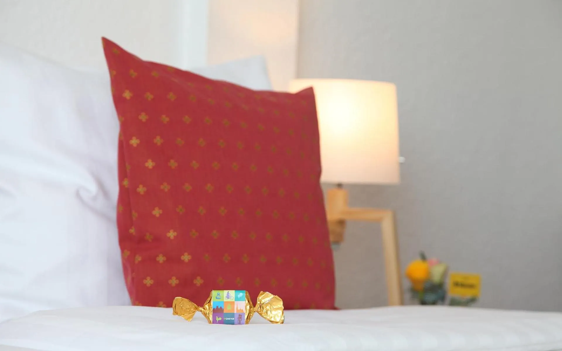 Decorative detail, Bed in Cityhotel Amadeus