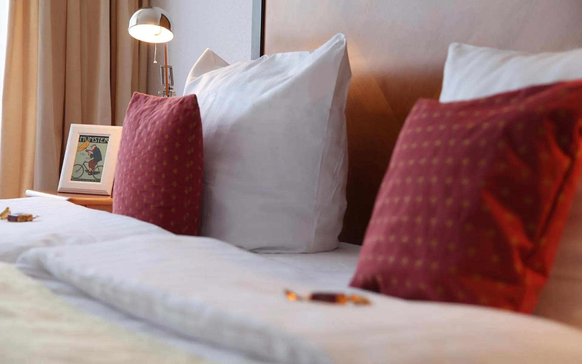 Decorative detail, Bed in Cityhotel Amadeus