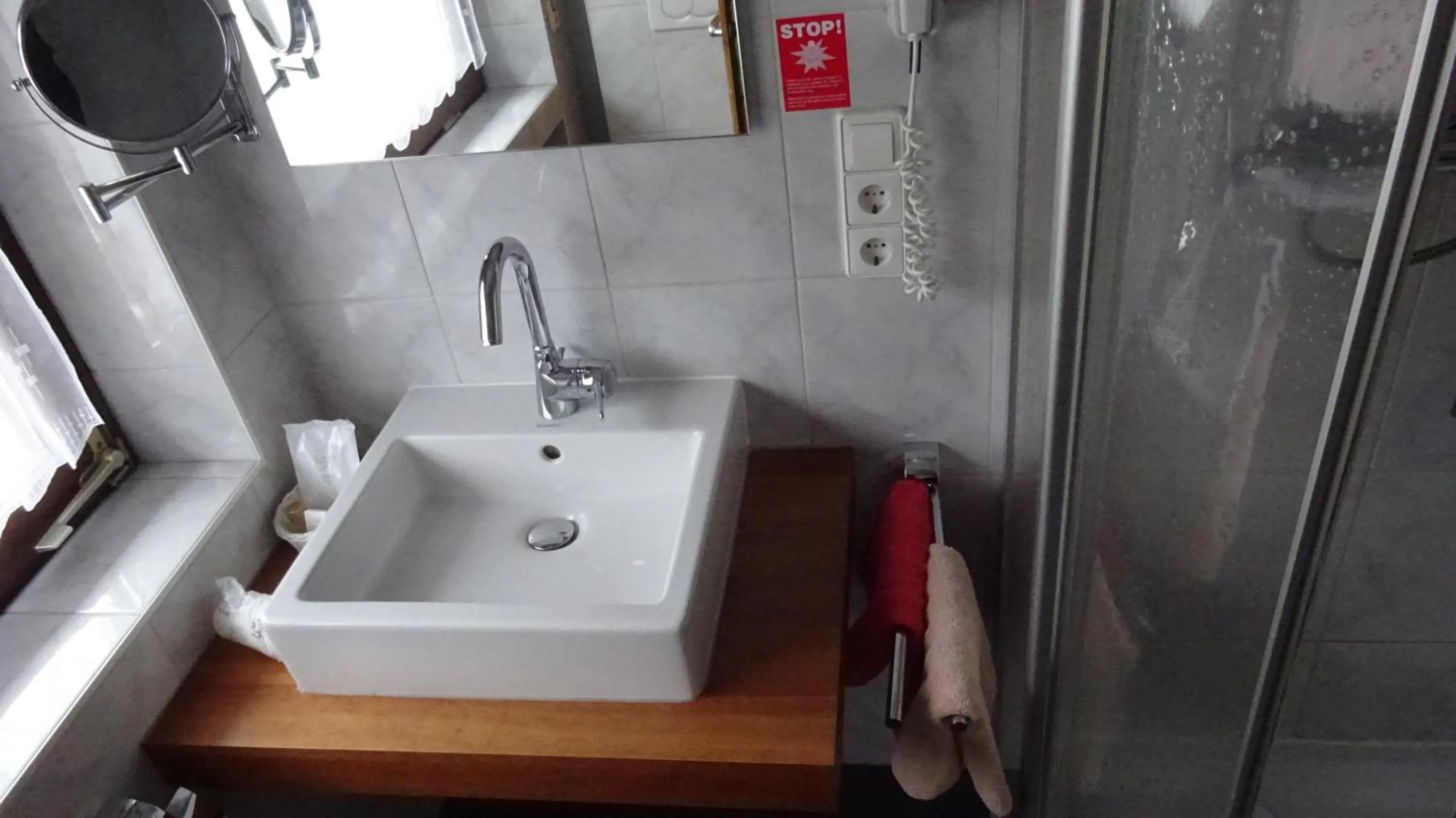 Shower in Hotel Altenberg