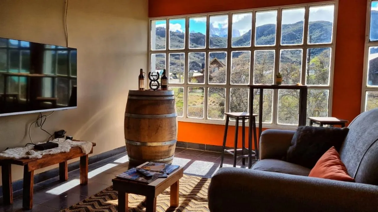 Seating area in Hotel Lago del Desierto