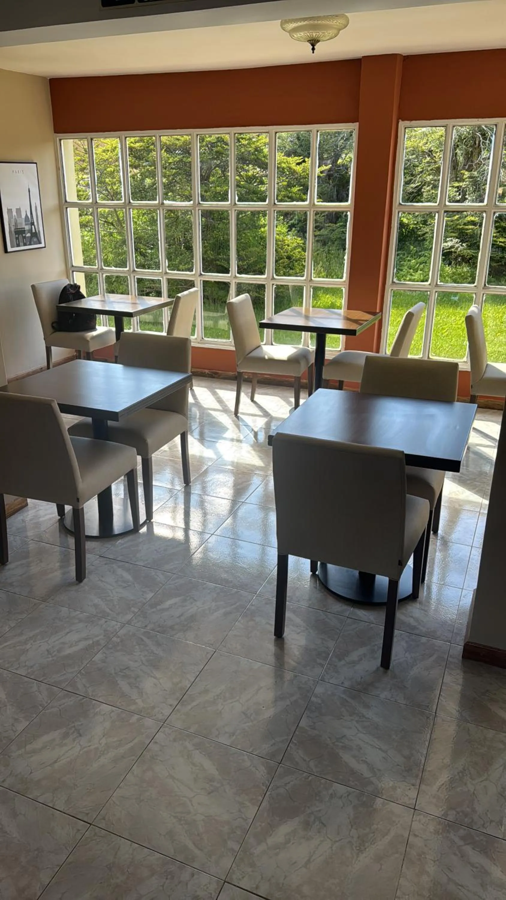 Seating area in Hotel Lago del Desierto