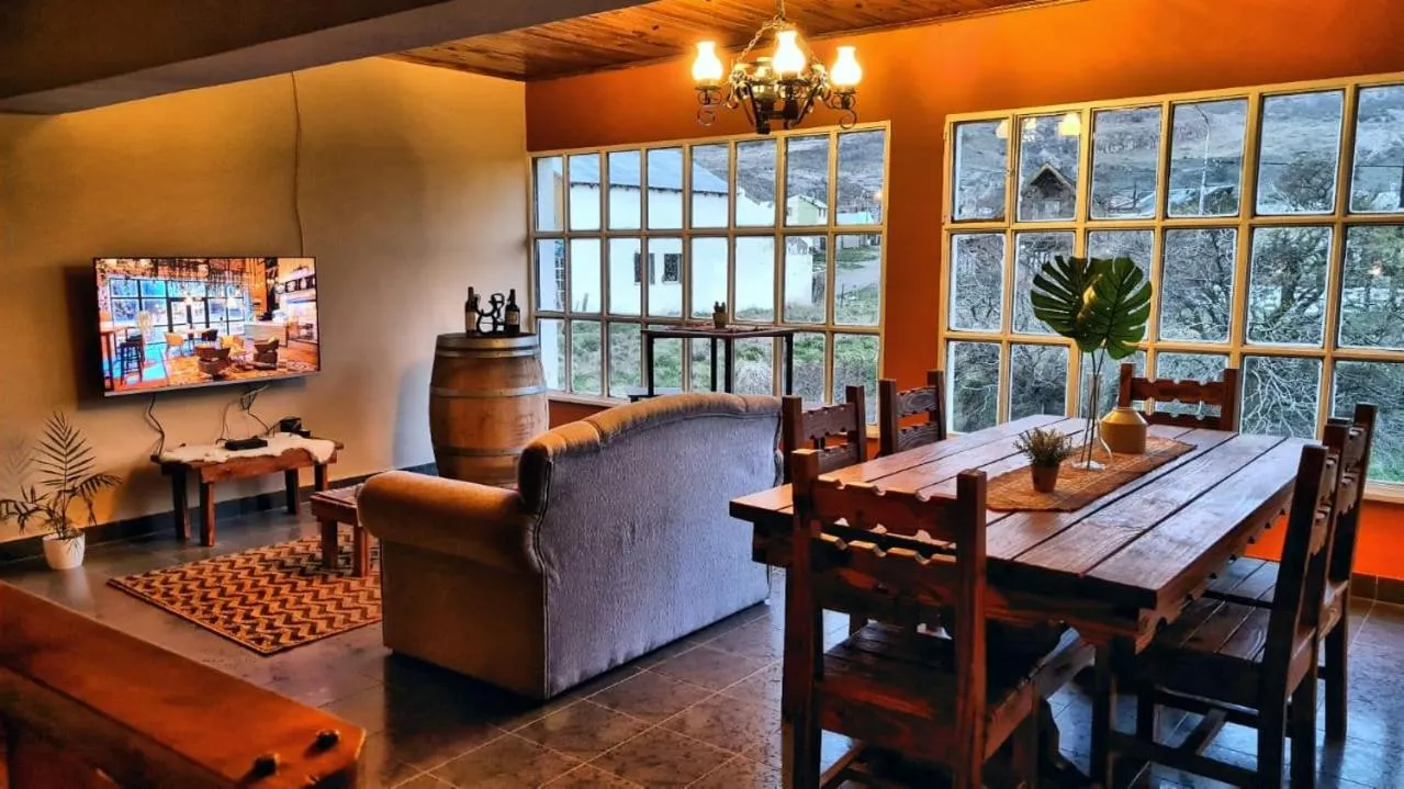 Seating area in Hotel Lago del Desierto