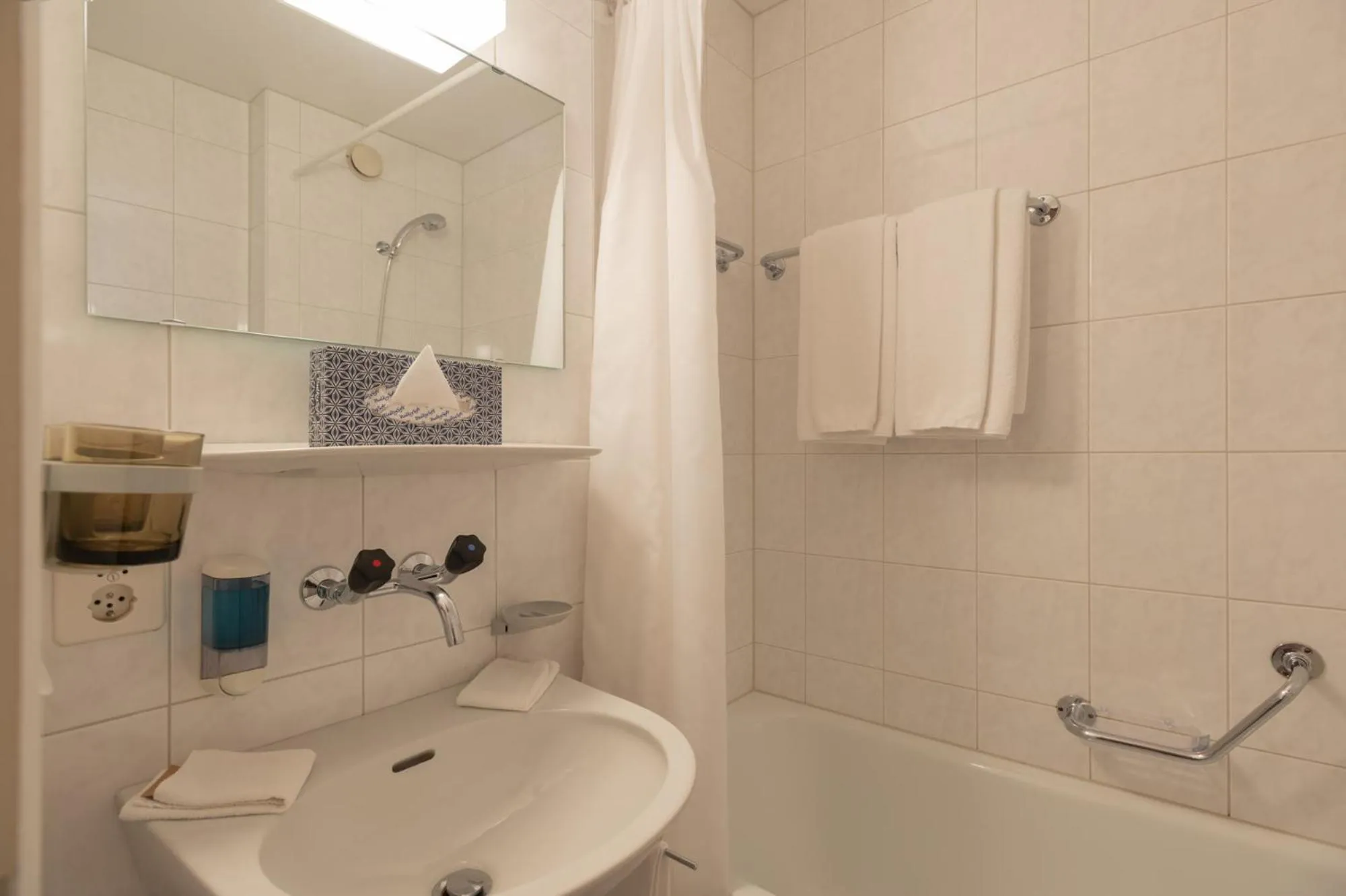 Shower in Hotel Bellevue - Traditional Swiss Hideaway