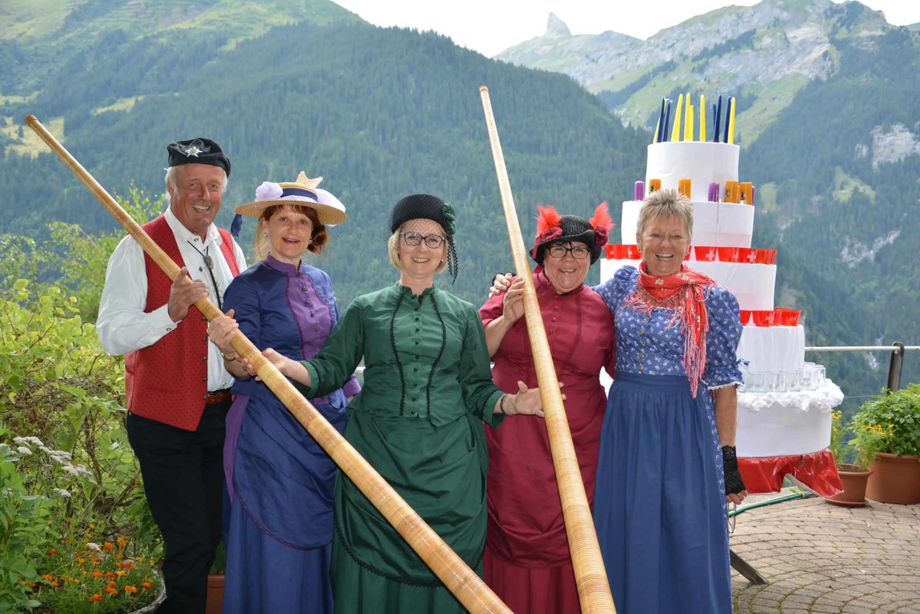 People in Hotel Bellevue - Traditional Swiss Hideaway
