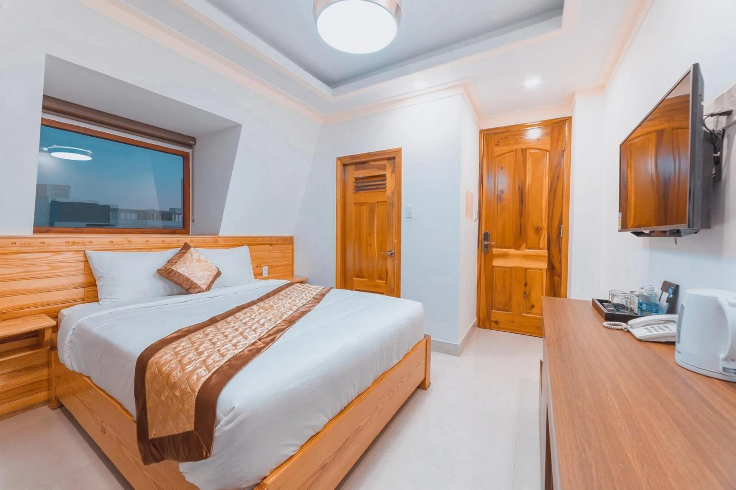 Bed in Hoàng Yến Villa Dalat