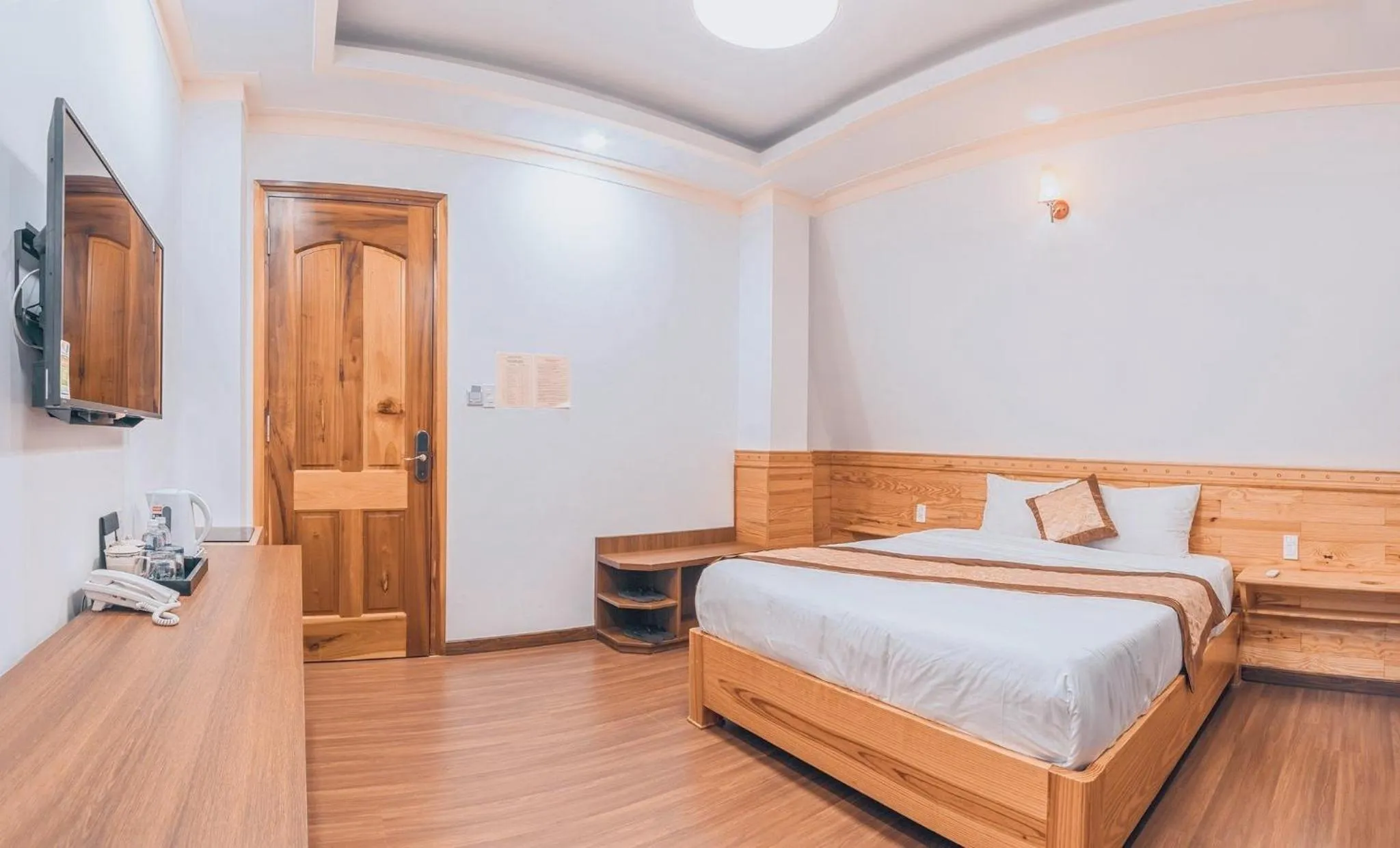 Bed in Hoàng Yến Villa Dalat