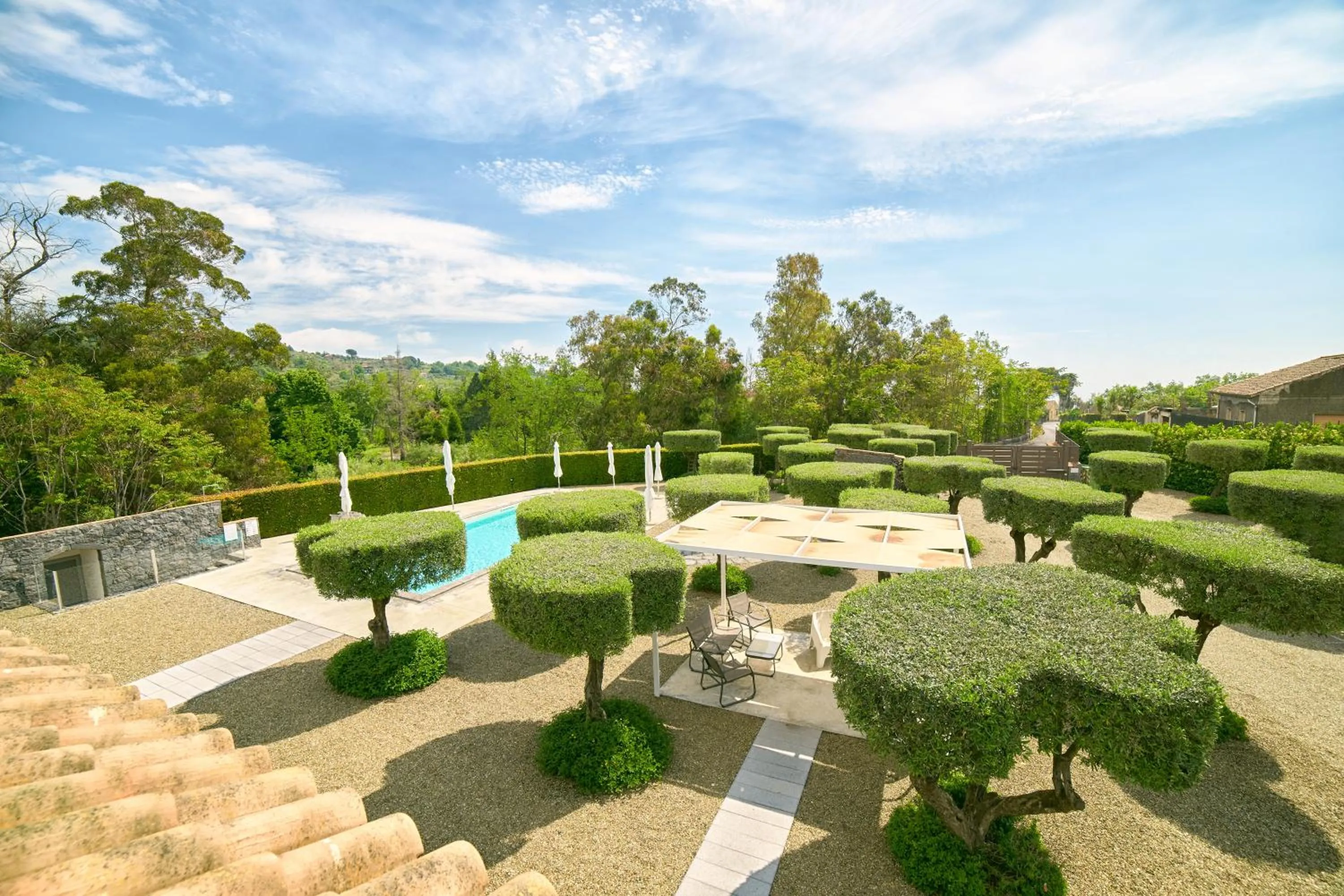 Bird's eye view in Il Casale di Monacella