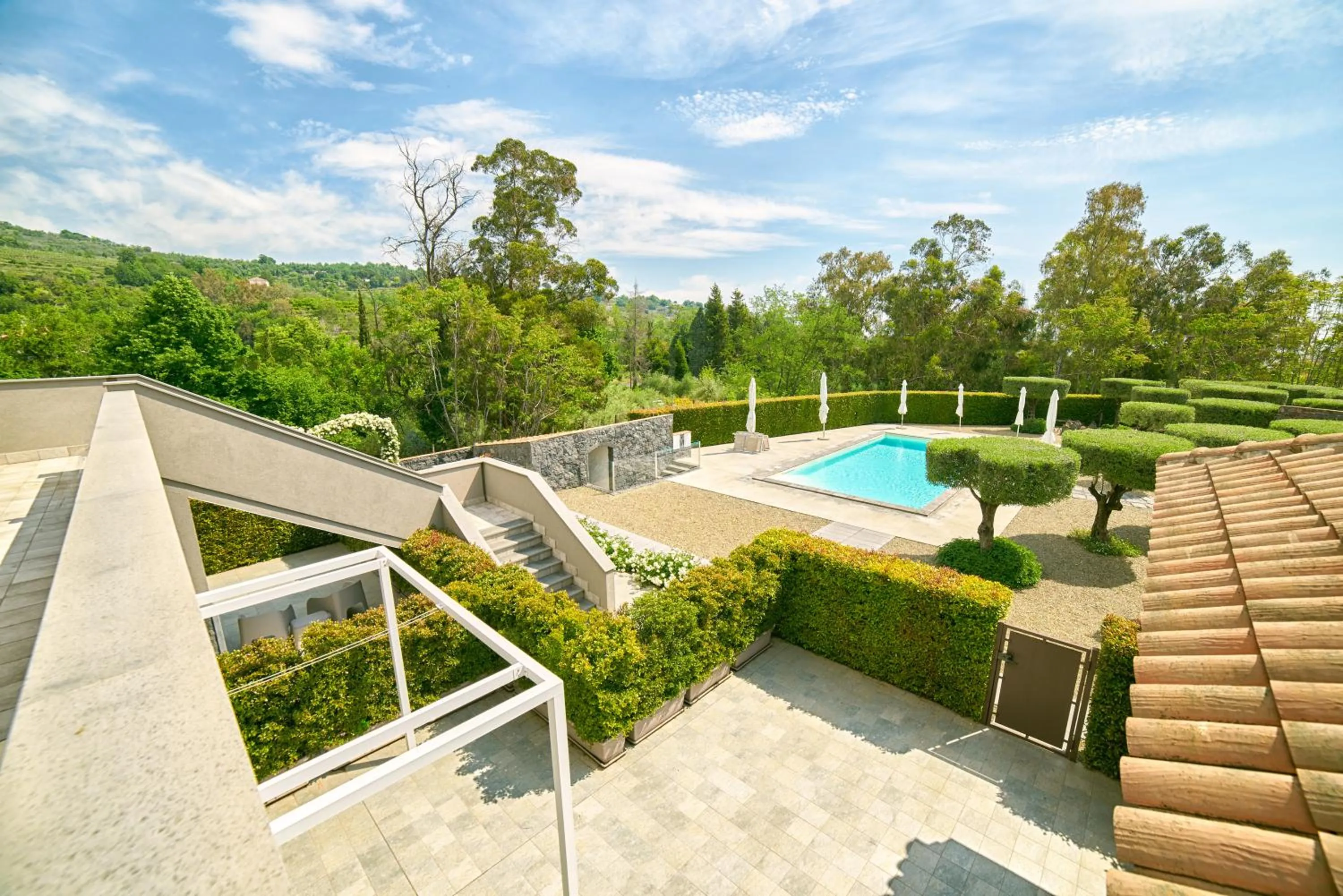 Bird's eye view in Il Casale di Monacella