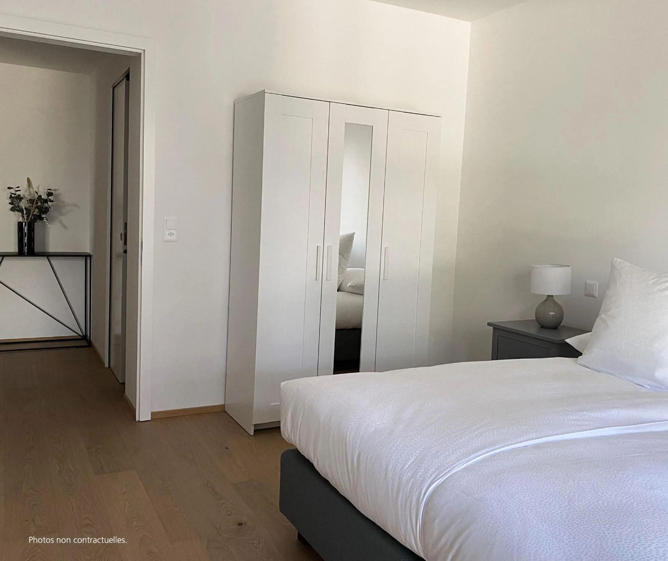 Bed in Hôtel Restaurant Port-Conty