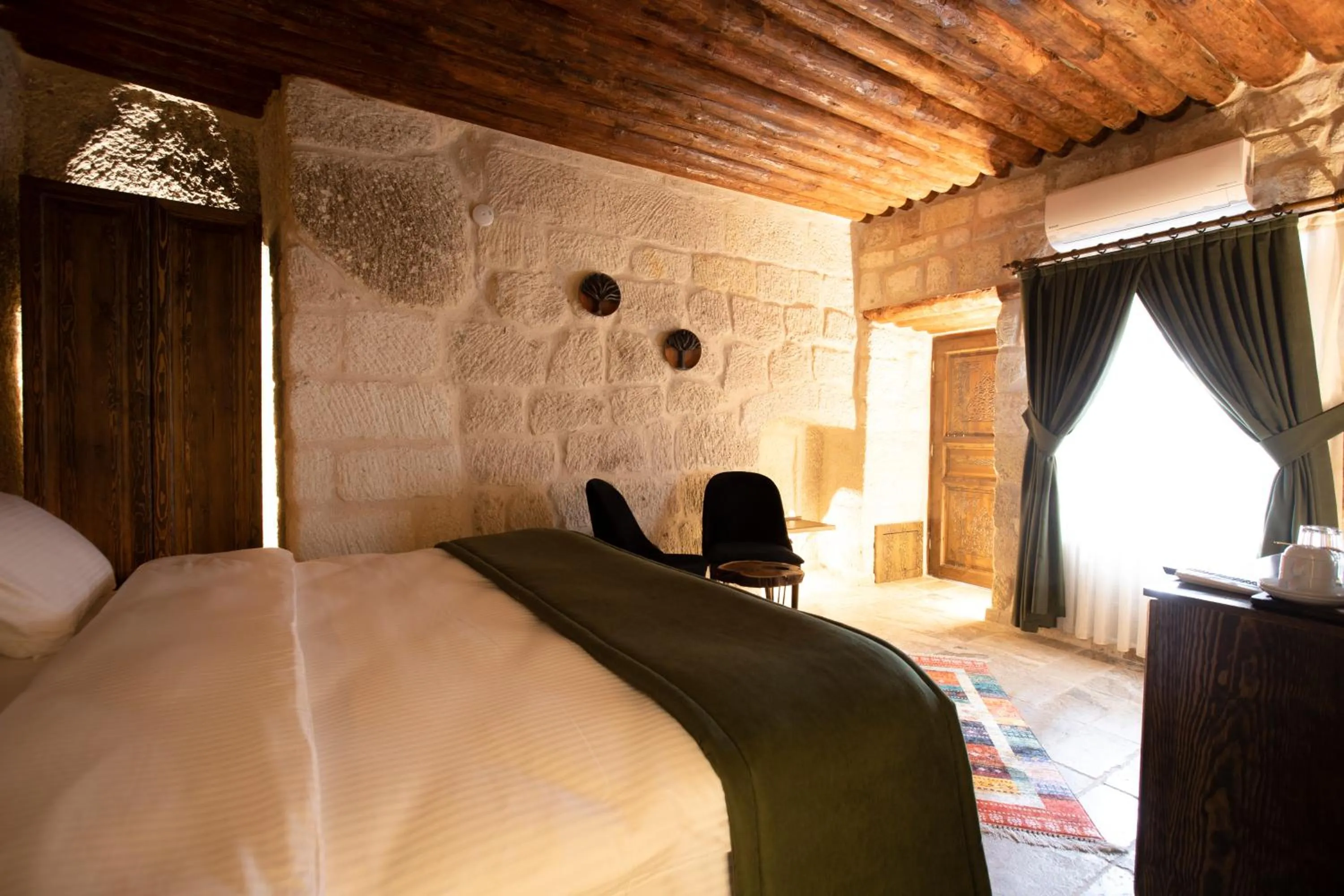 Bed in Medusa Cave Hotel