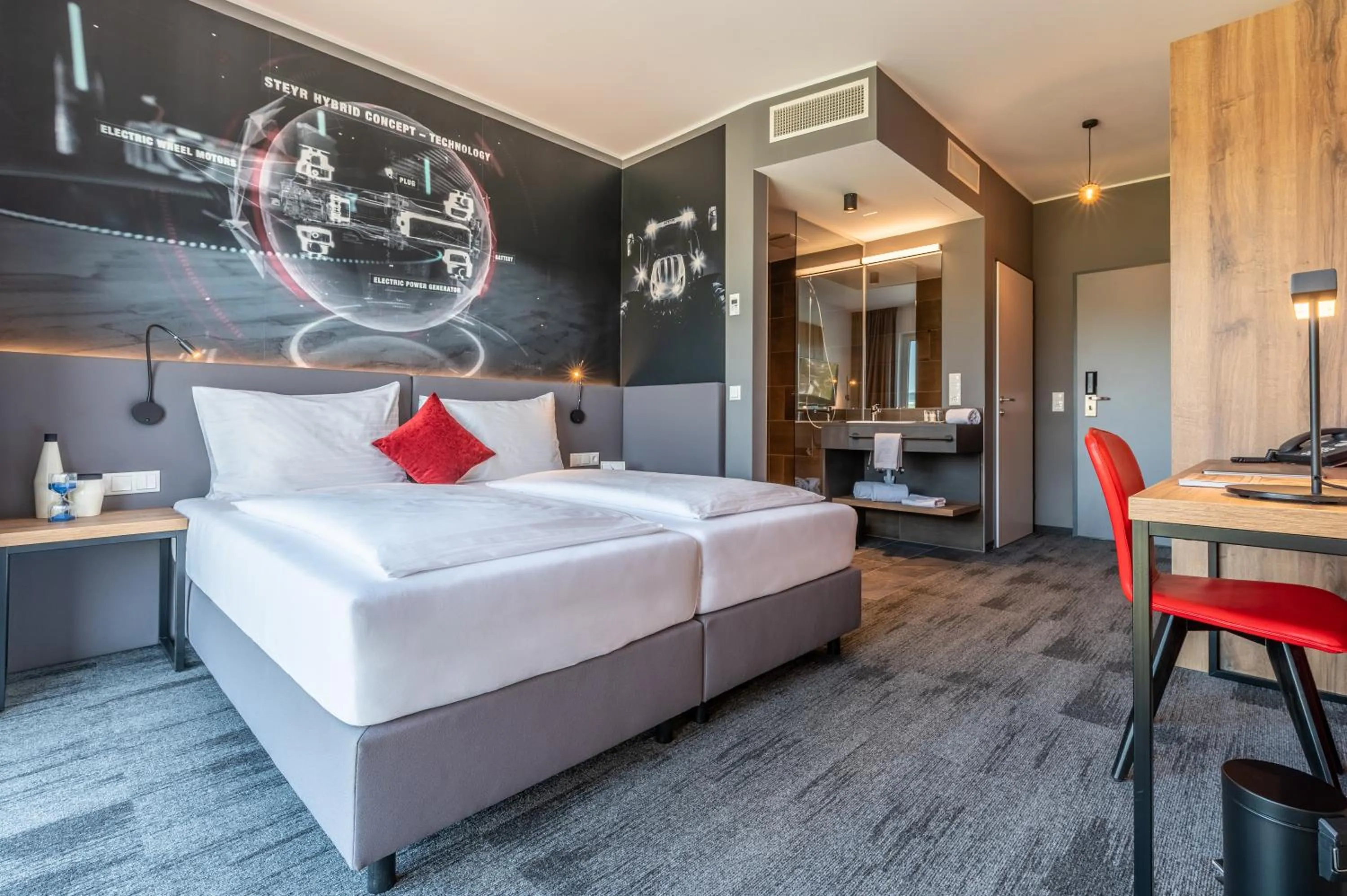 Photo of the whole room, Bed in Aiden by Best Western Stadtgut Hotel Steyr - FREE PARKING