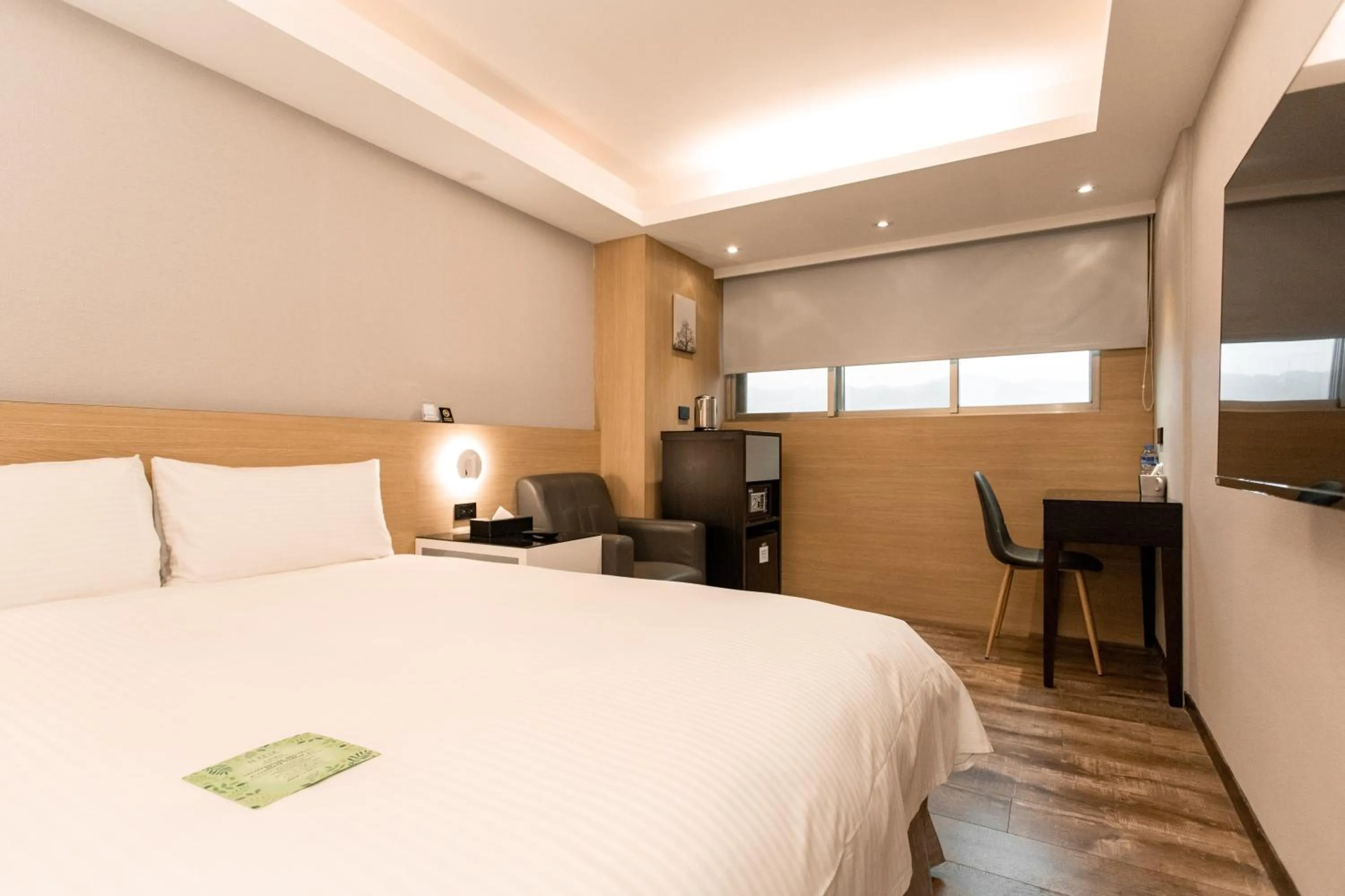 Bed in HUB HOTEL Tucheng