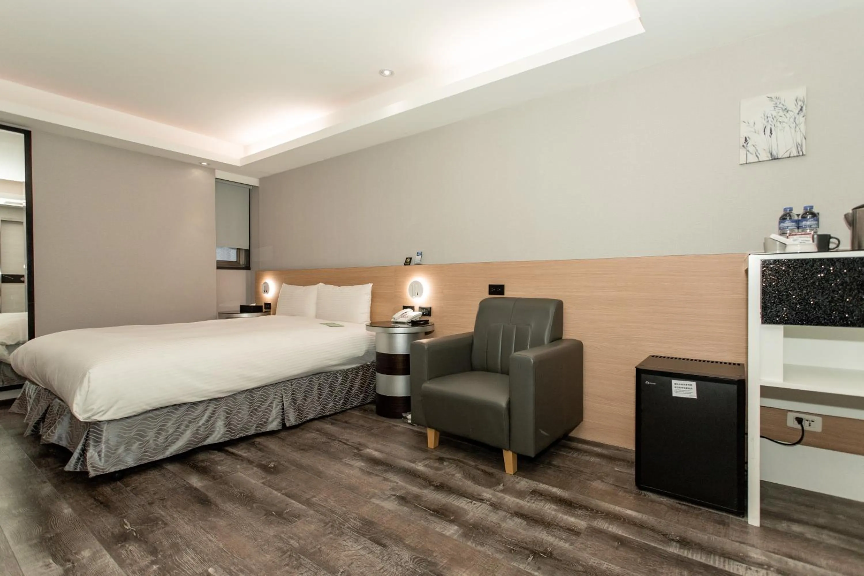 Bed in HUB HOTEL Tucheng
