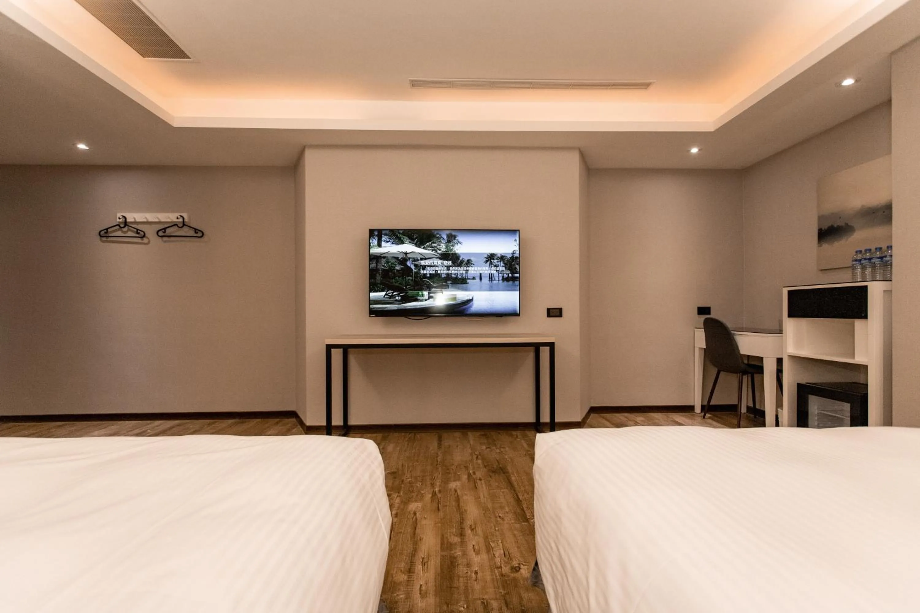 Bed in HUB HOTEL Tucheng