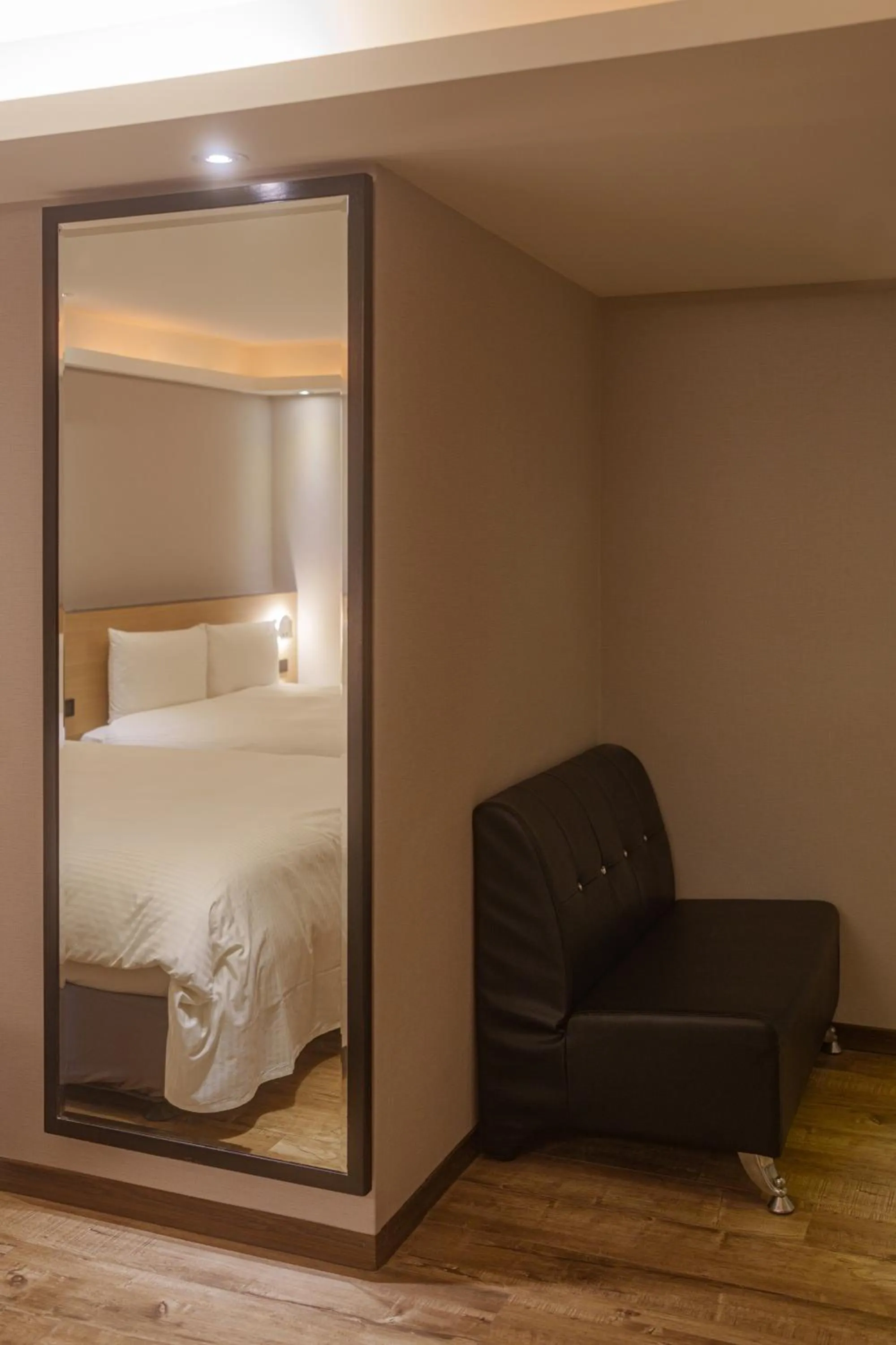 Bed in HUB HOTEL Tucheng