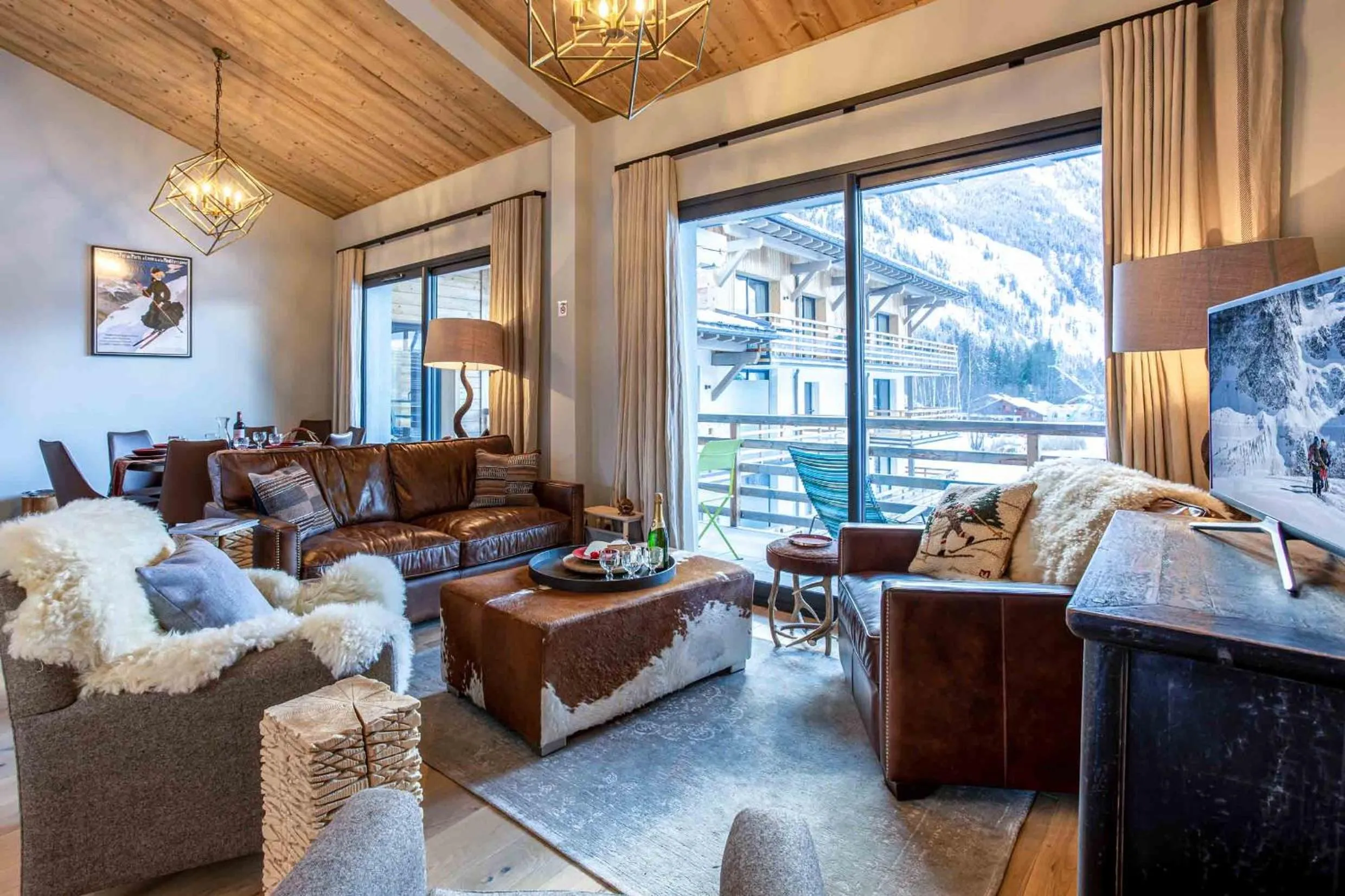 Living room in La Cordee 124 Apartment - Chamonix All Year