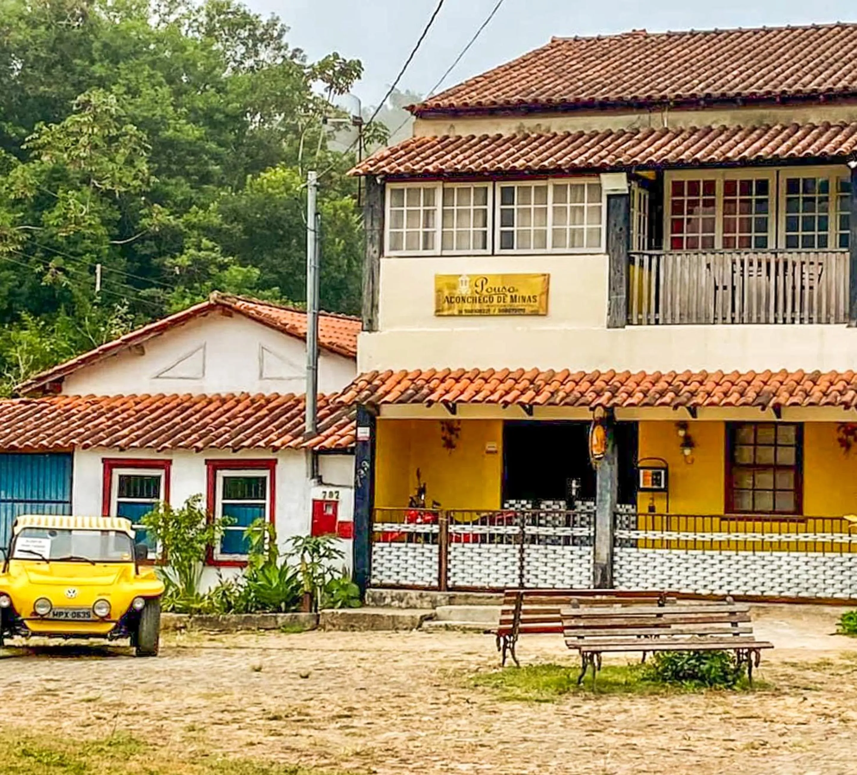Facade/entrance in VOA Pouso Aconchego de Minas