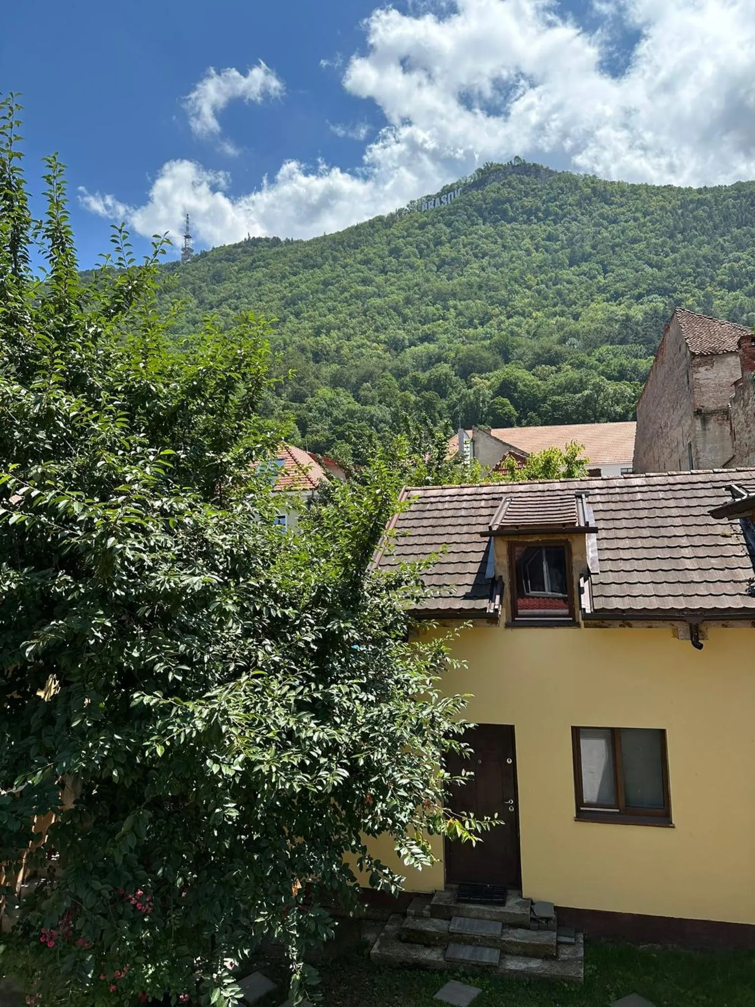 View (from property/room) in ALBERT RESIDENCE Brasov with complimentary parking and 10 percent Food and Drinks