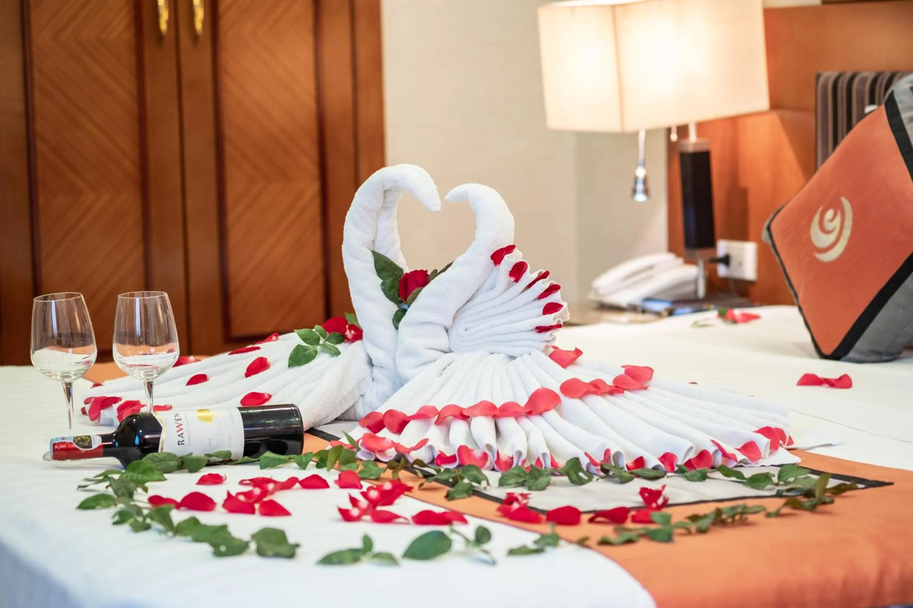 Bed in Hanoi Larosa Hotel