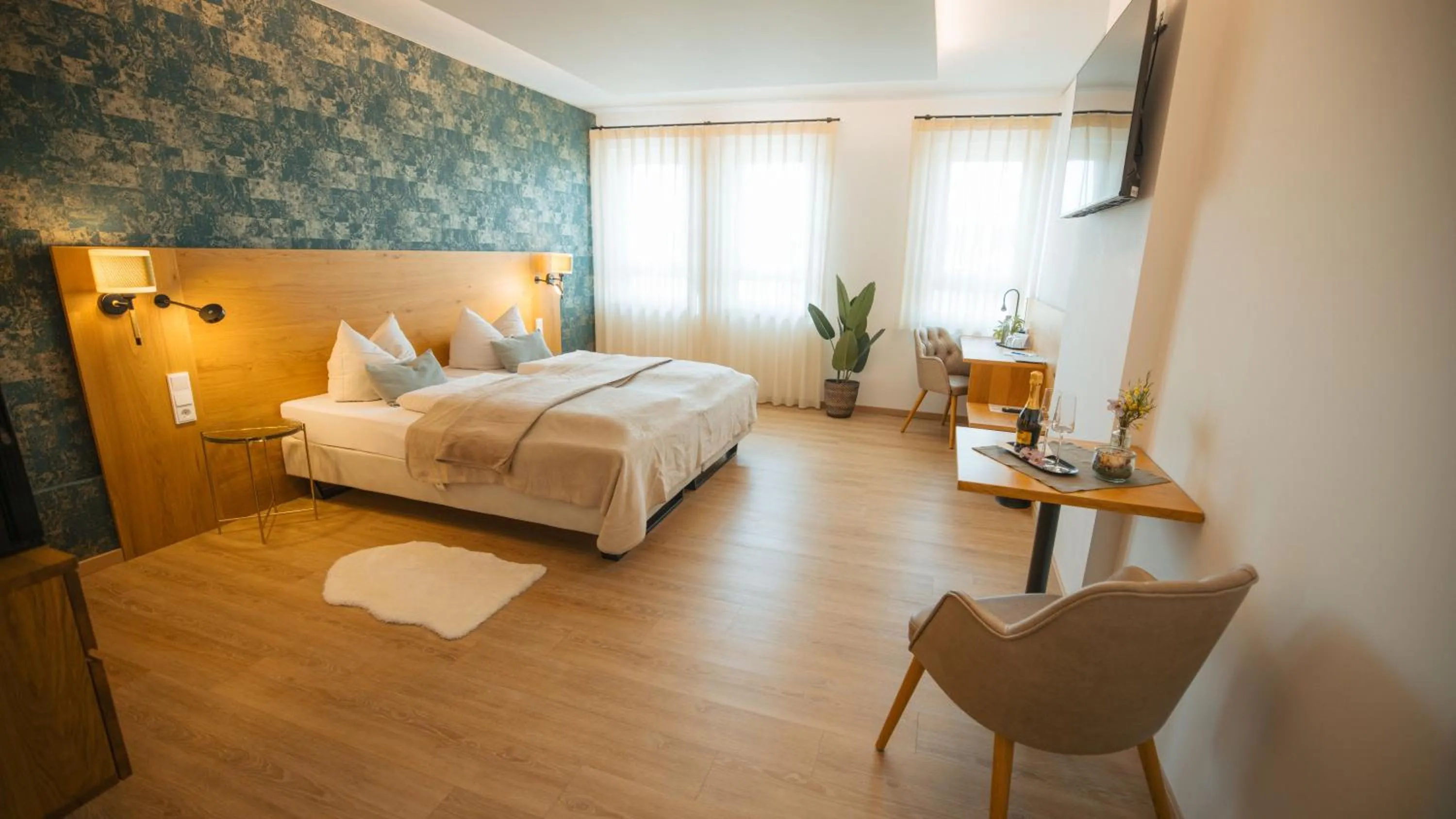 Bed in Hotel Poellners 20 min von München Hbf