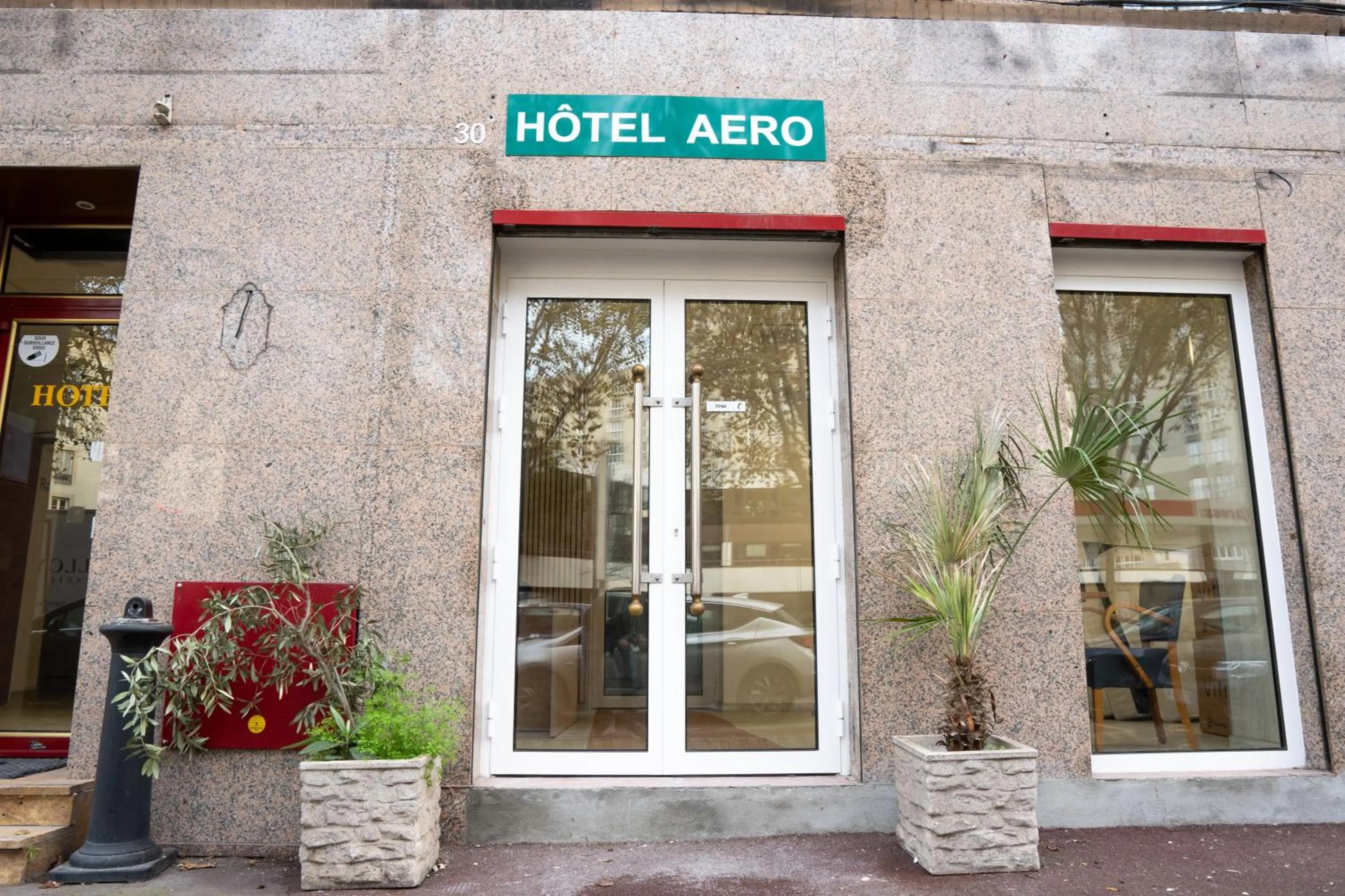 Facade/entrance in Aero Hotel