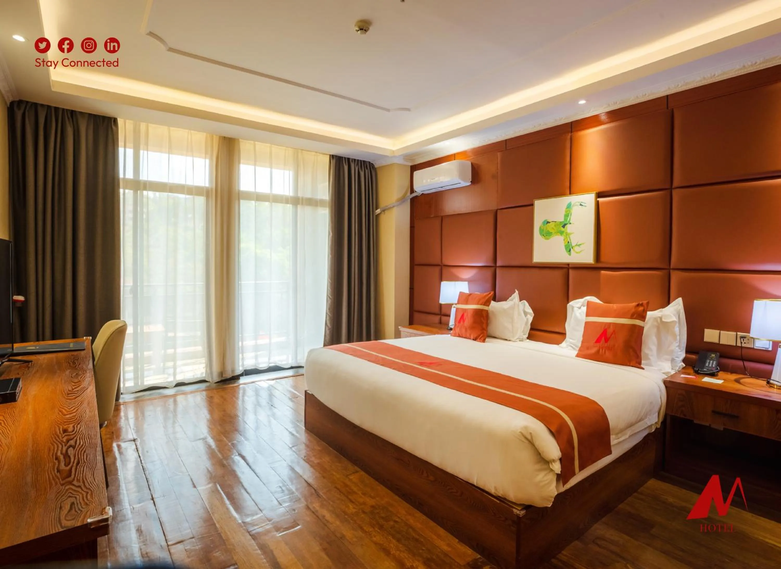 Bedroom, Bed in M Hotel Kigali