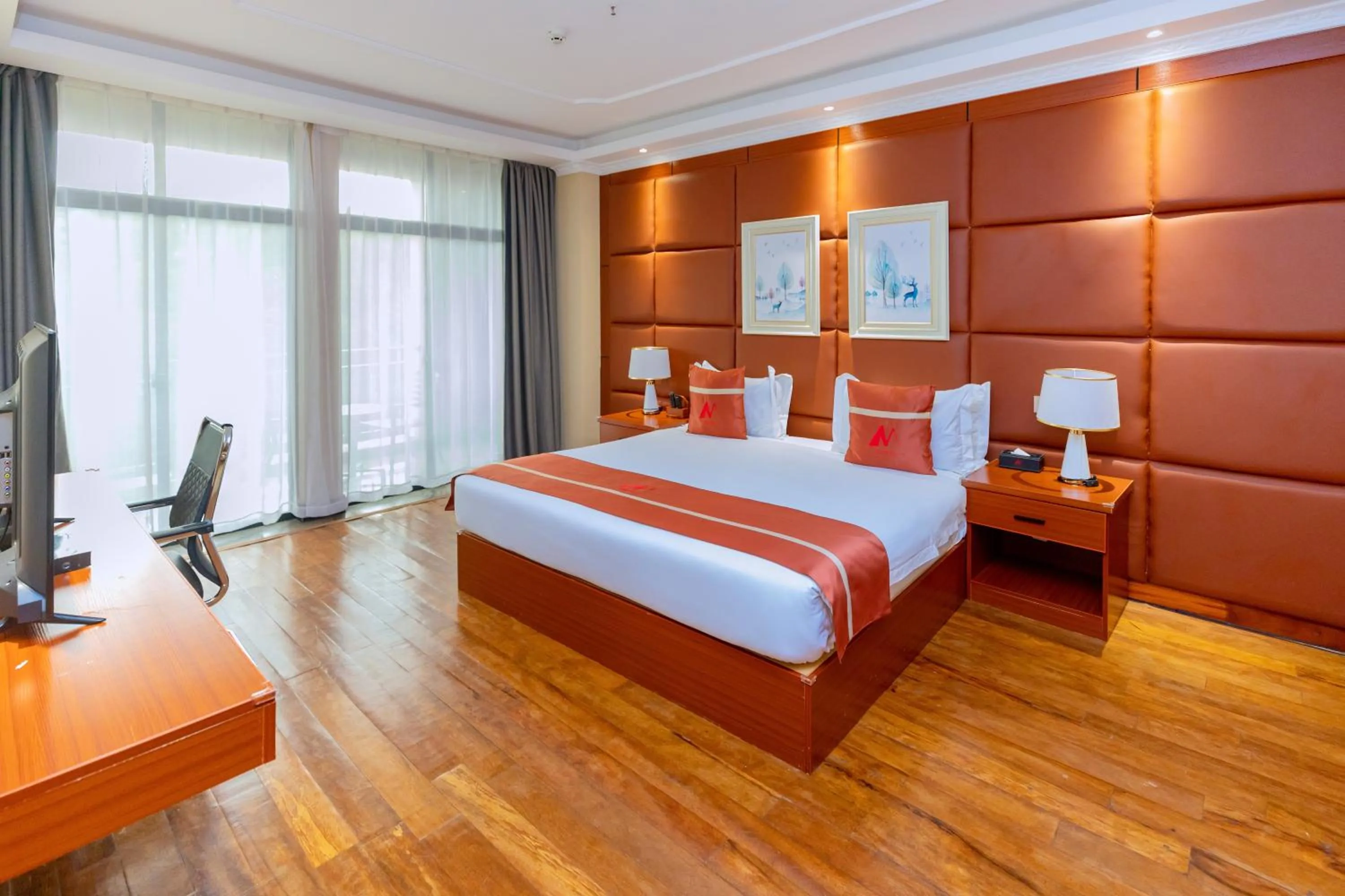 Bed in M Hotel Kigali