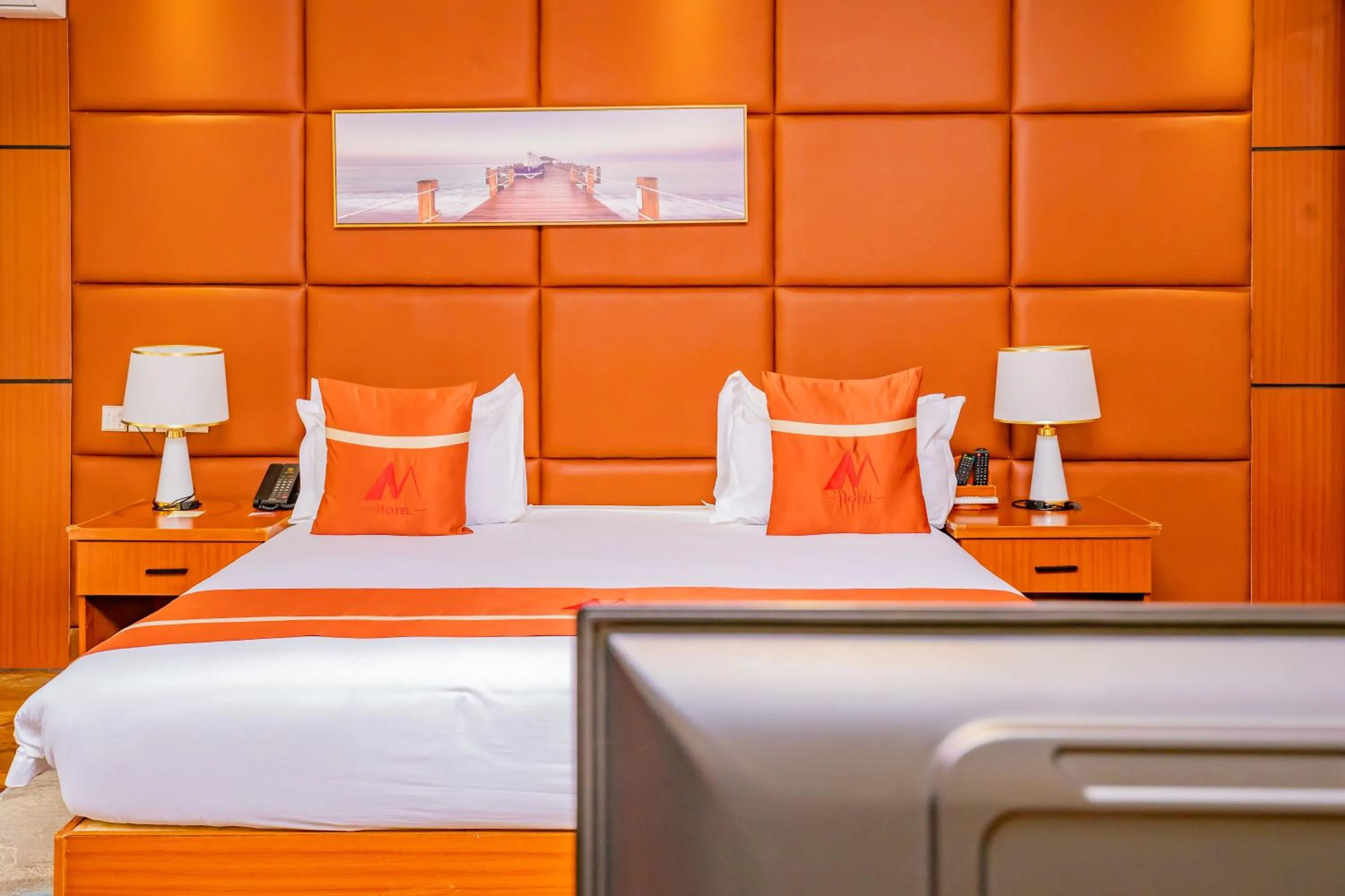 Bed in M Hotel Kigali