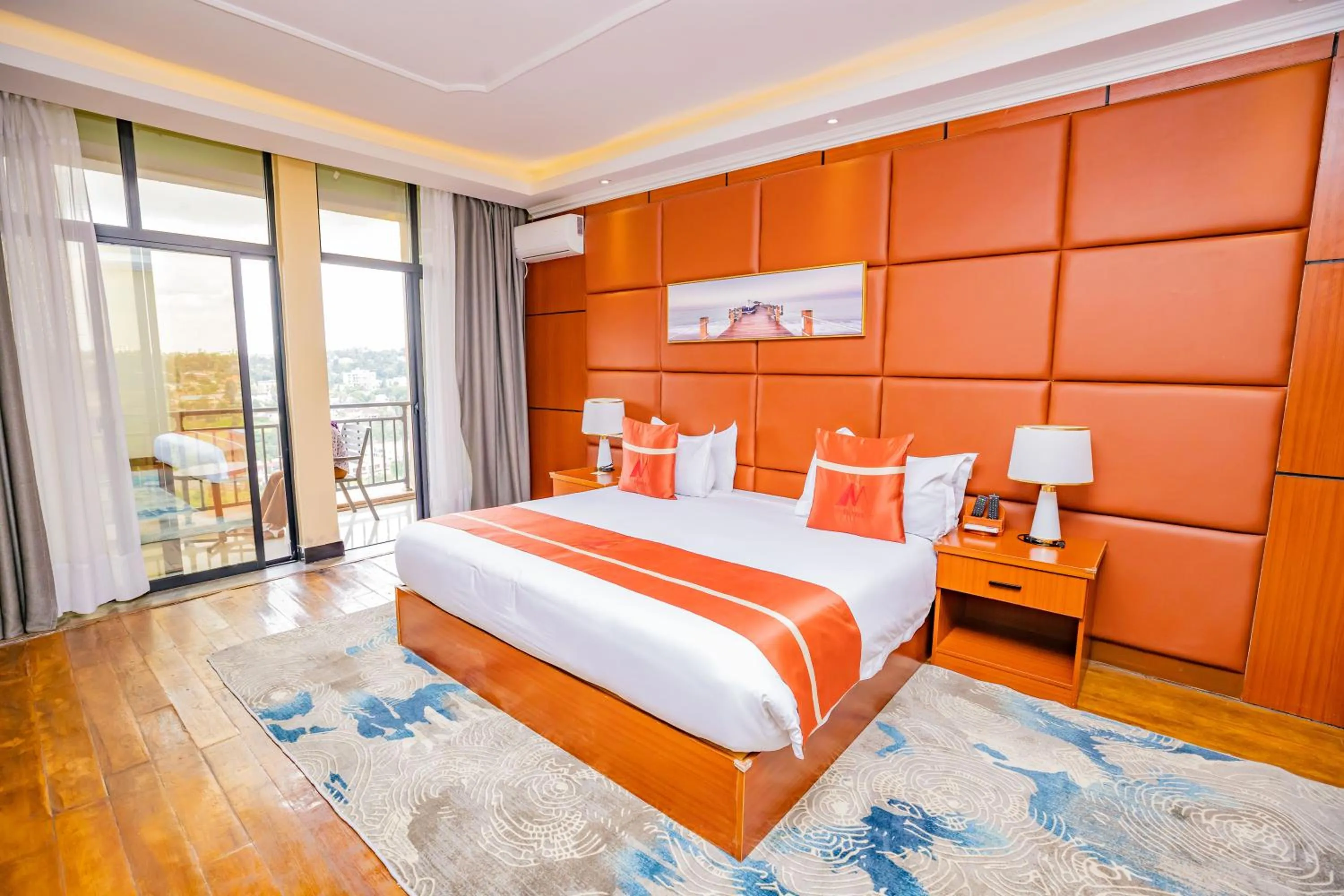 Property building, Bed in M Hotel Kigali