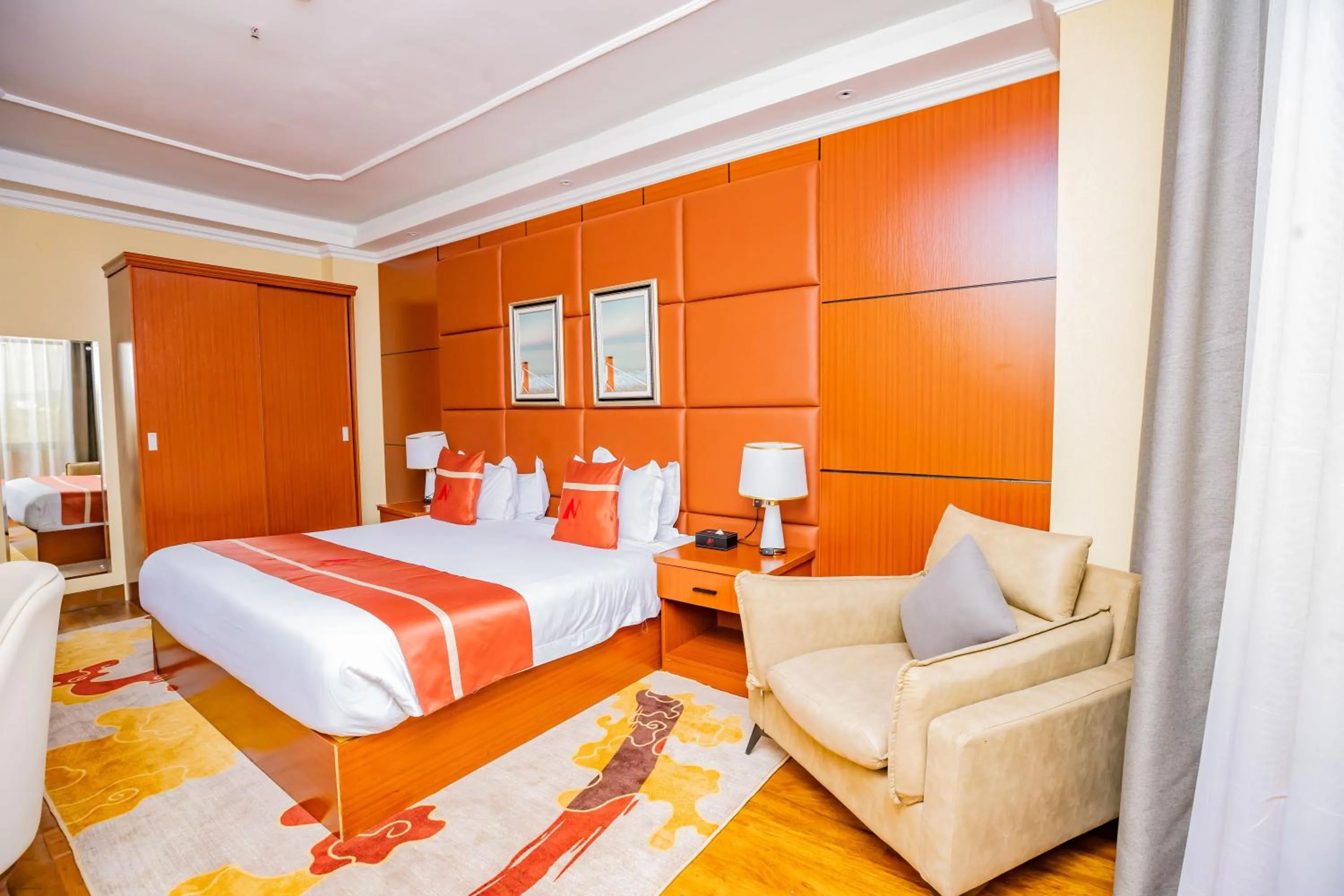 Property building, Bed in M Hotel Kigali