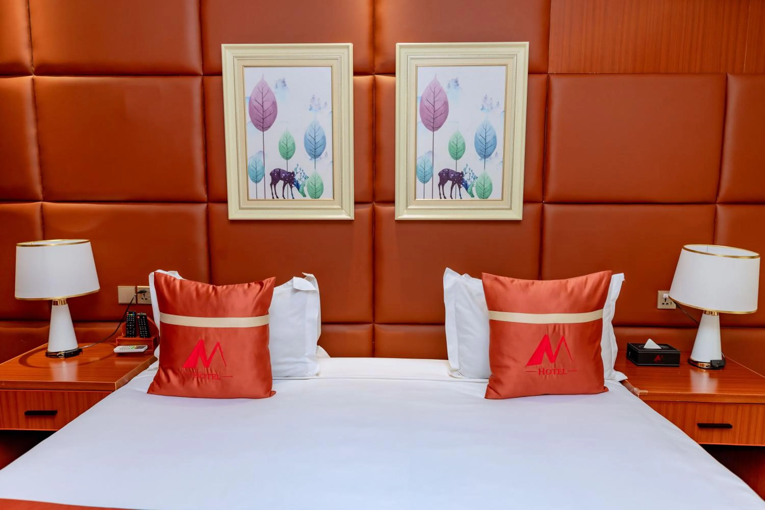 Bed in M Hotel Kigali